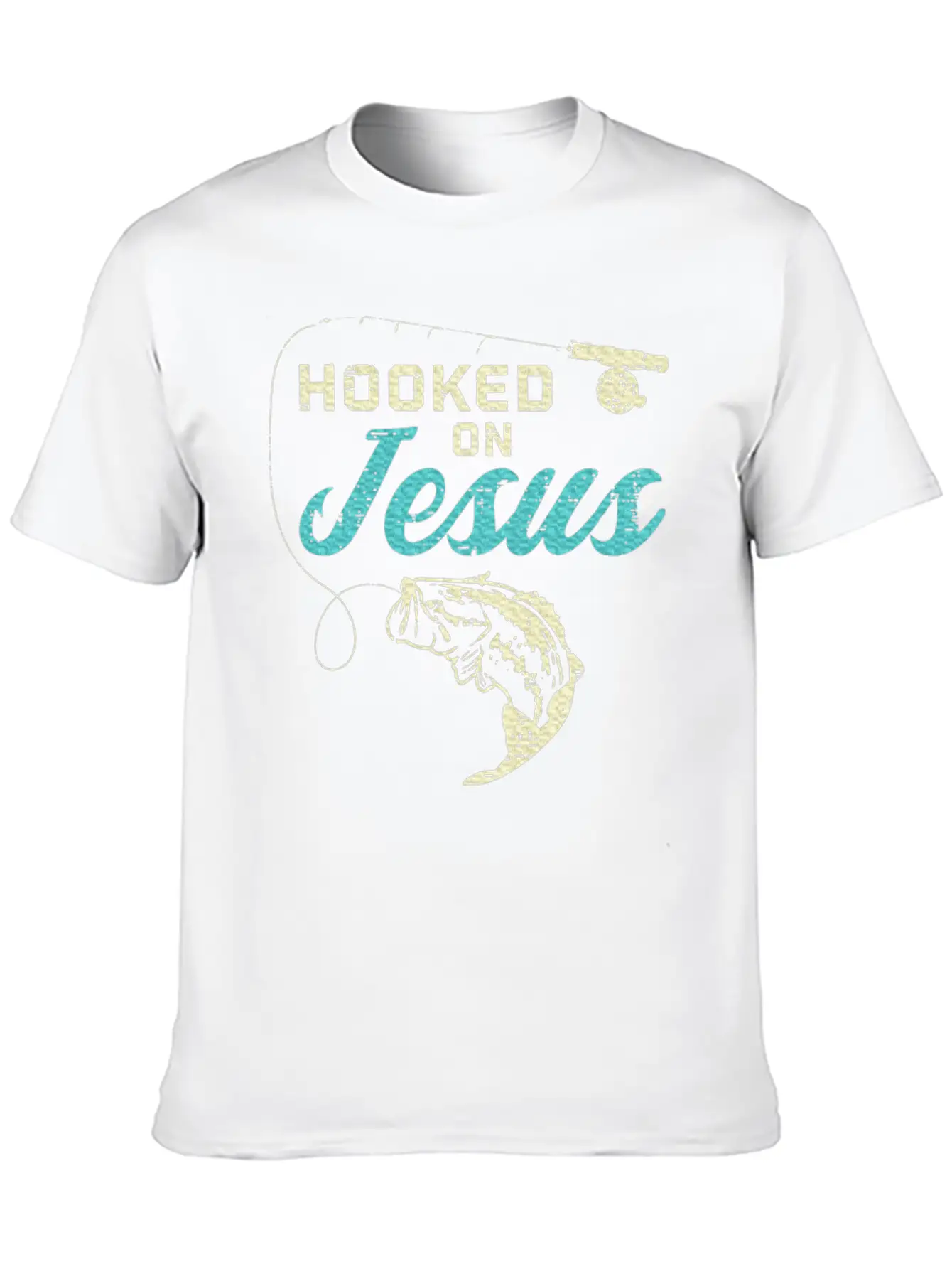 Hook On Jesus Bass Fishing Christian Religious God Essential Unisex Summer Tee – Soft Cotton Casual Fit