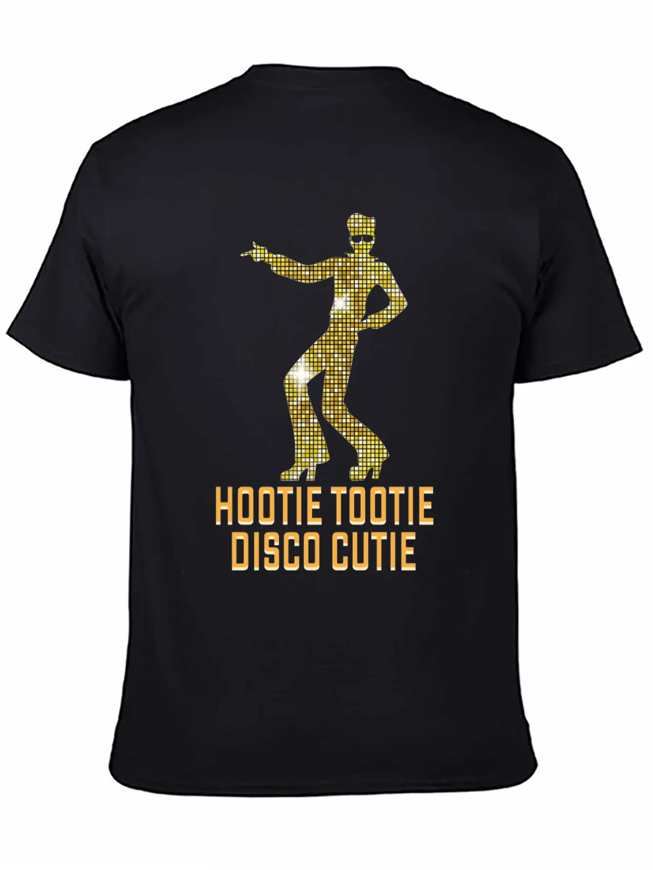Hootie Tootie Disco Cutie Funny Dancer Unisex Short Sleeve Soft Cotton T-Shirt – Casual Everyday Wear