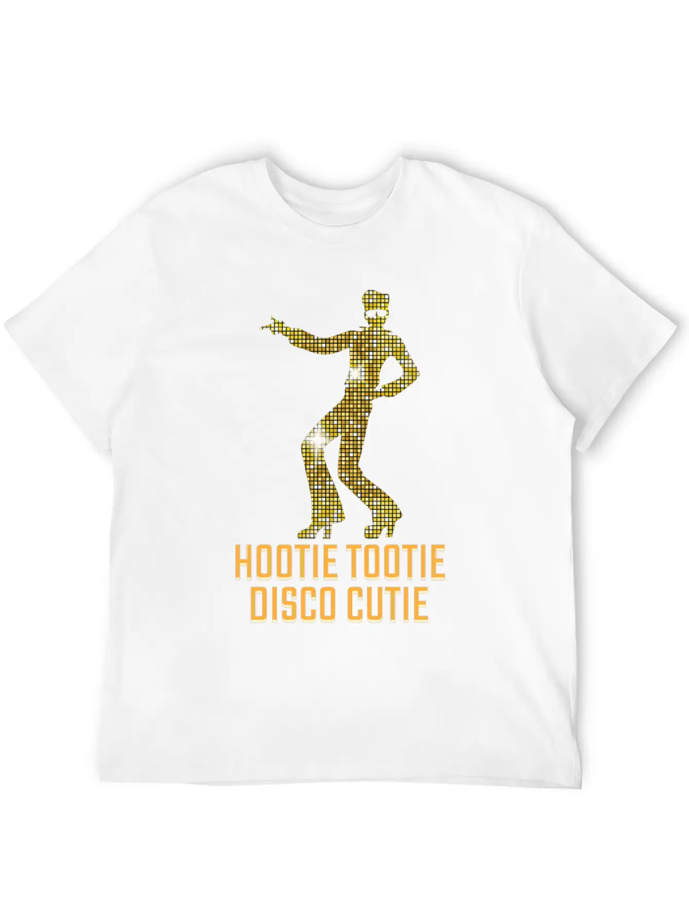 Hootie Tootie Disco Cutie Funny Dancer Unisex Short Sleeve Soft Cotton T-Shirt – Casual Everyday Wear