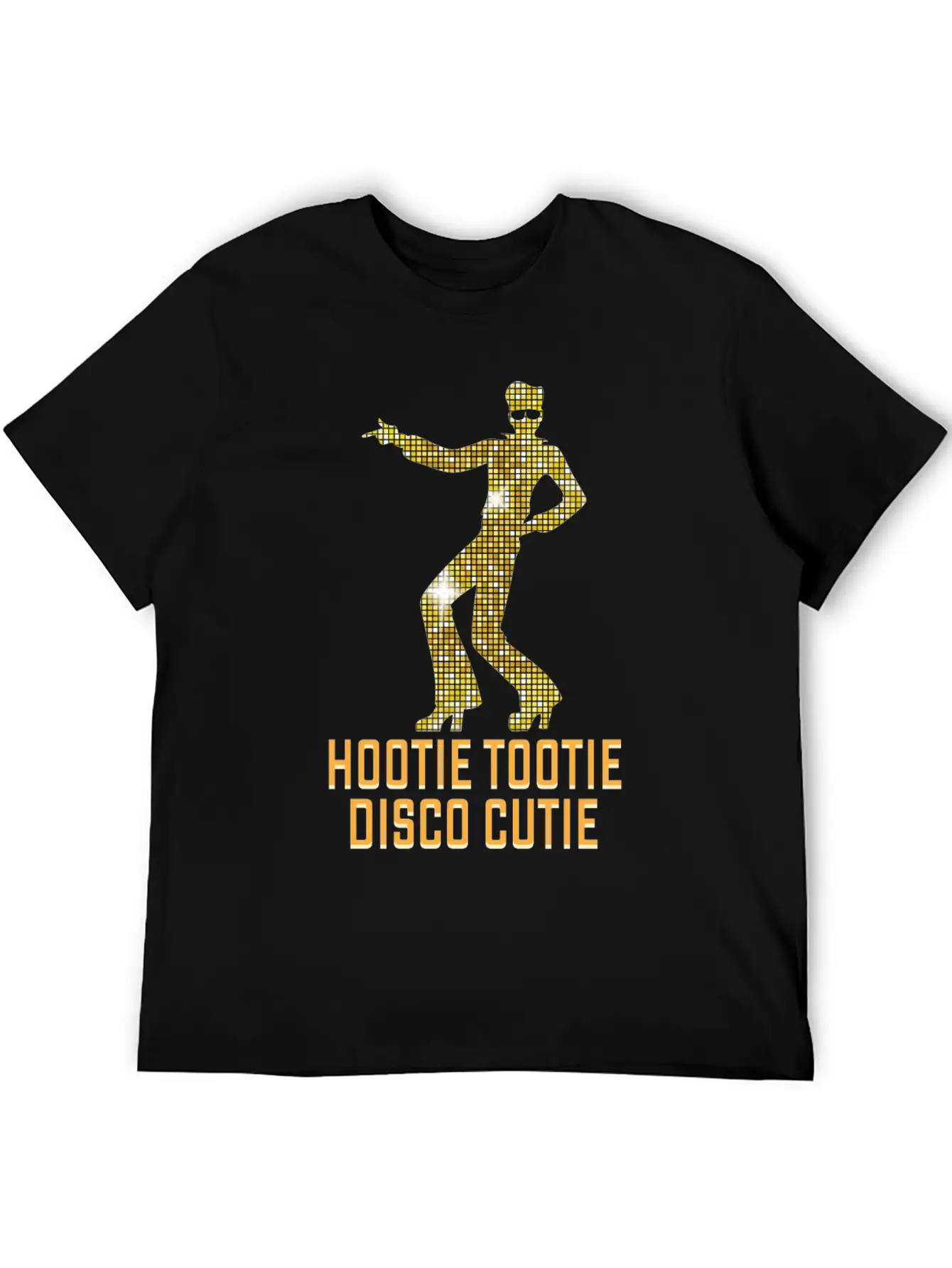Hootie Tootie Disco Cutie Funny Dancer Unisex Short Sleeve Soft Cotton T-Shirt – Casual Everyday Wear