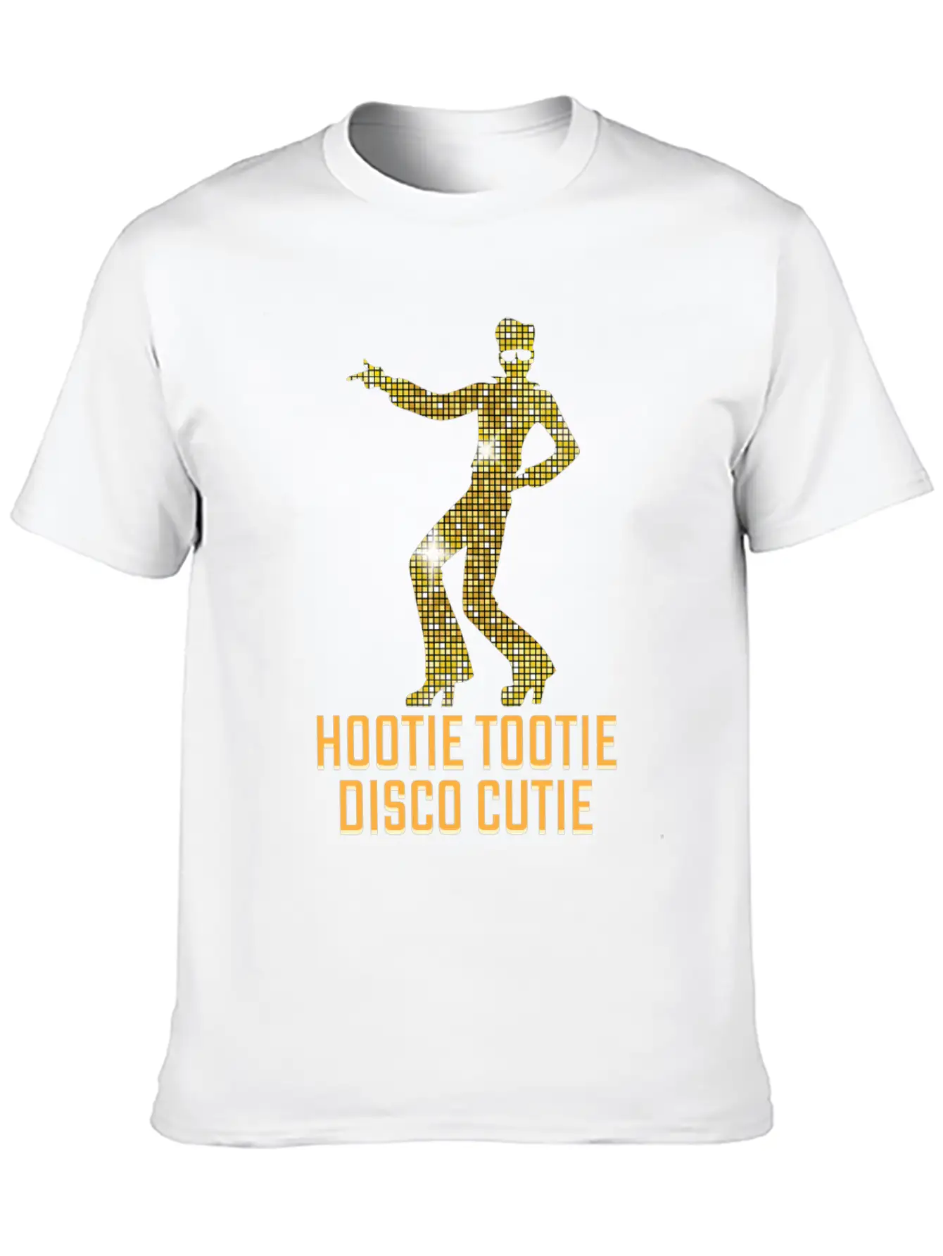Hootie Tootie Disco Cutie Funny Dancer Unisex Short Sleeve Soft Cotton T-Shirt – Casual Everyday Wear