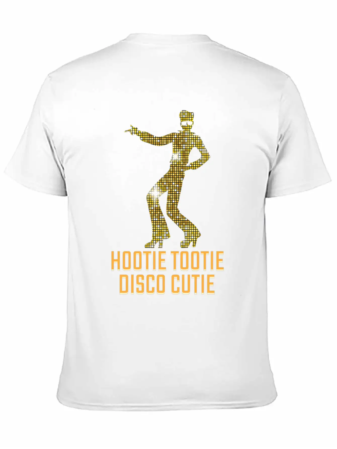 Hootie Tootie Disco Cutie Funny Dancer Unisex Short Sleeve Soft Cotton T-Shirt – Casual Everyday Wear