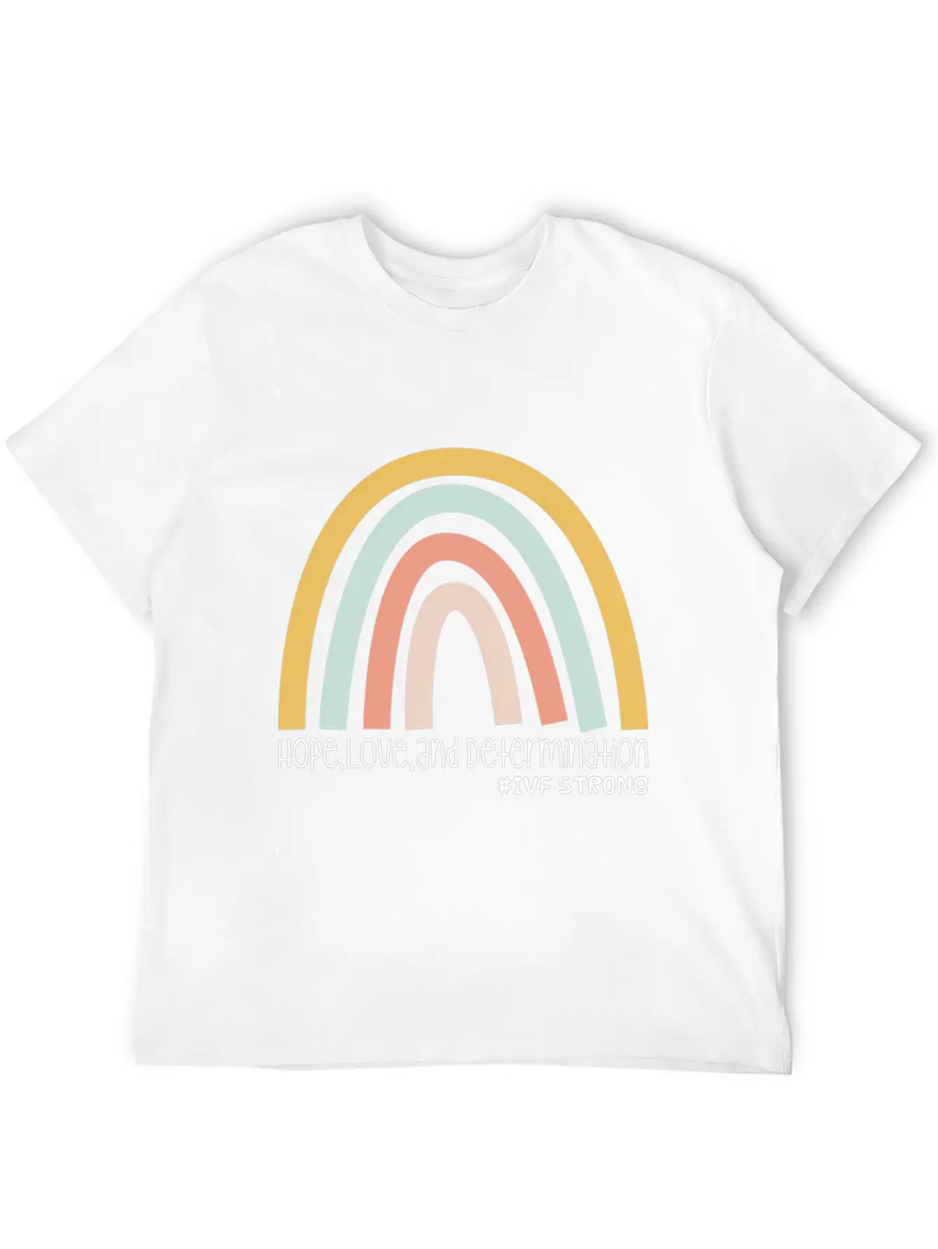 Hope Love And Determination Ivf Strong Unisex Short Sleeve Soft Cotton T-Shirt – Casual Everyday Wear