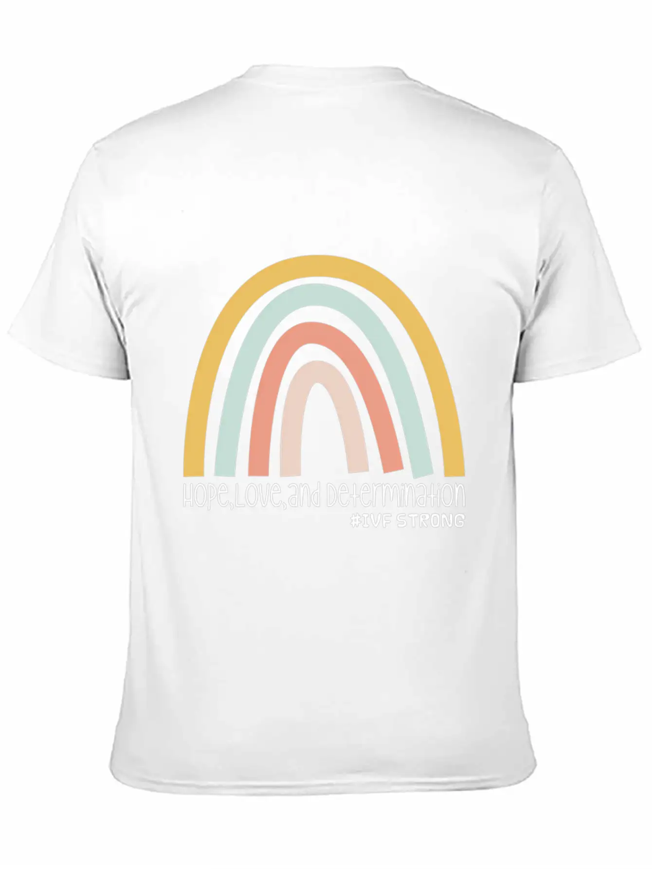 Hope Love And Determination Ivf Strong Unisex Short Sleeve Soft Cotton T-Shirt – Casual Everyday Wear