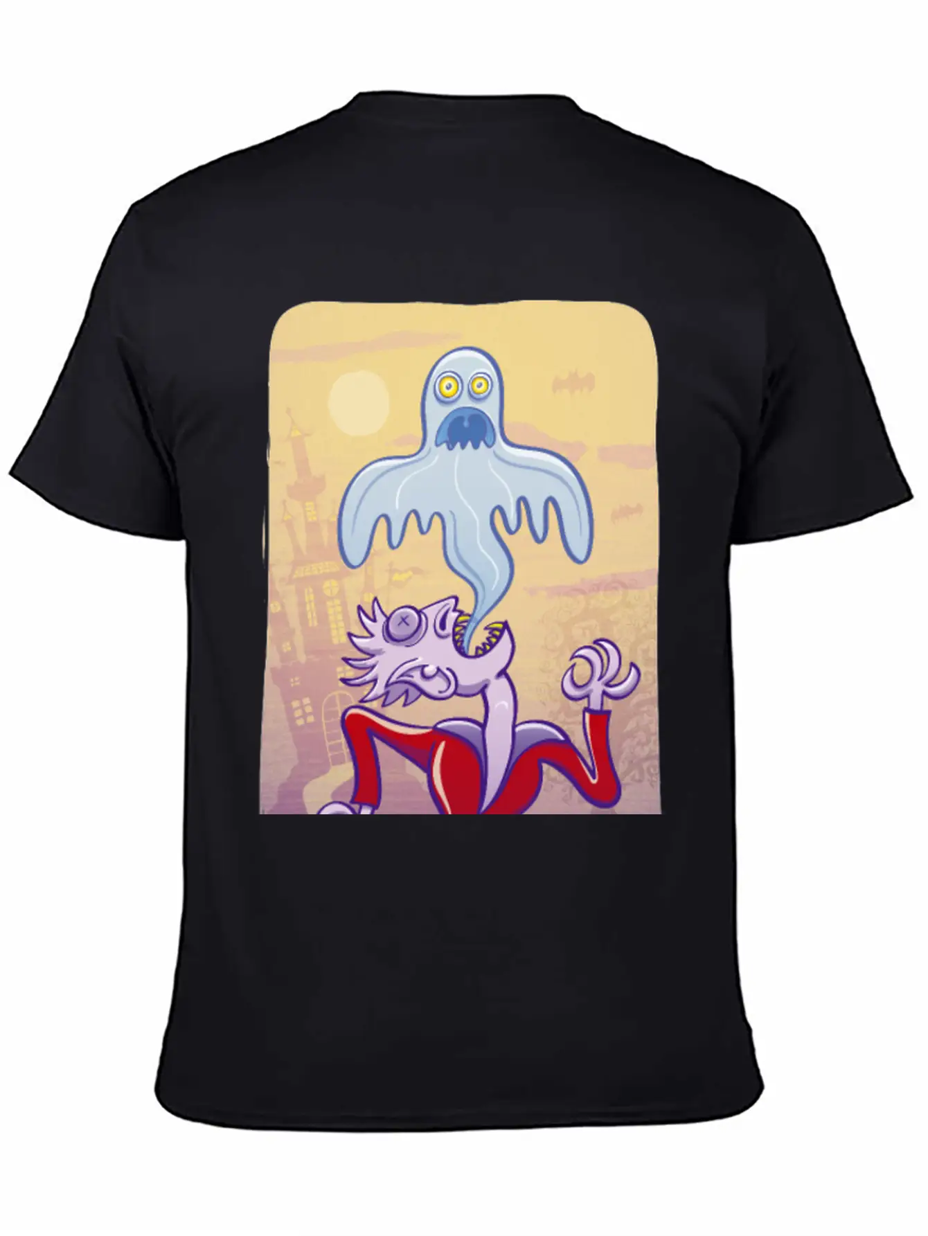 Horrific Vampire Expelling Spooky Ghost Comfortable Minimalist Graphic Tee – Summer Style Essential
