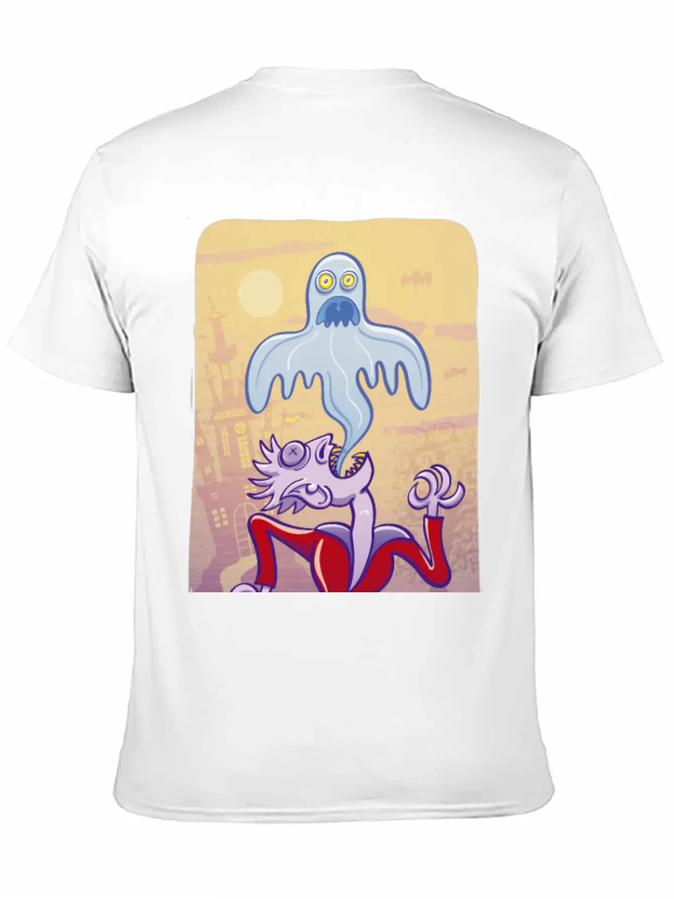Horrific Vampire Expelling Spooky Ghost Comfortable Minimalist Graphic Tee – Summer Style Essential