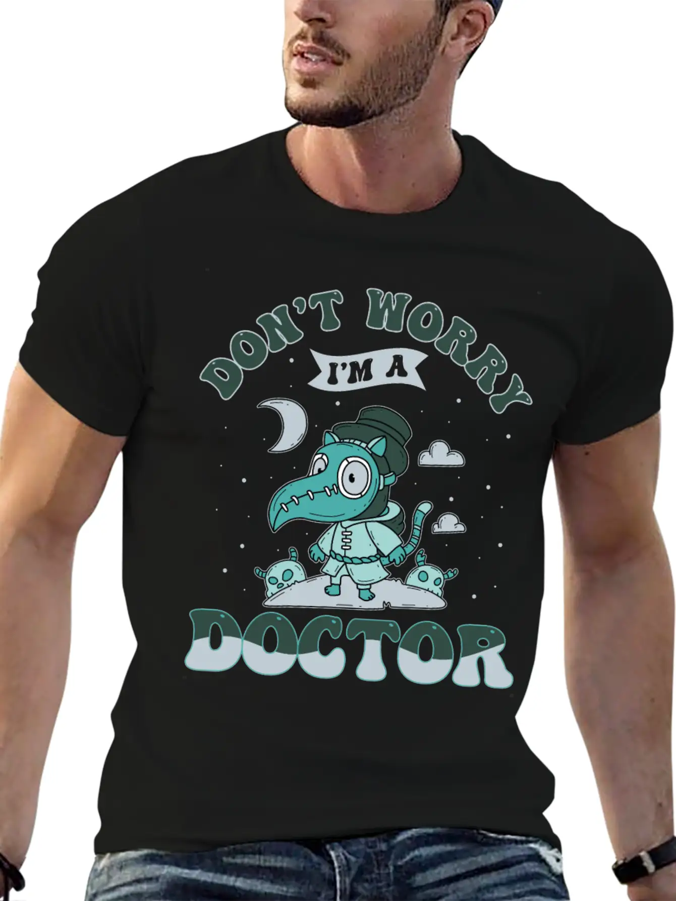Horror Plague Doctor For Film Festival Halloween Unisex Casual T-Shirt – Clean Design For Daily Comfort