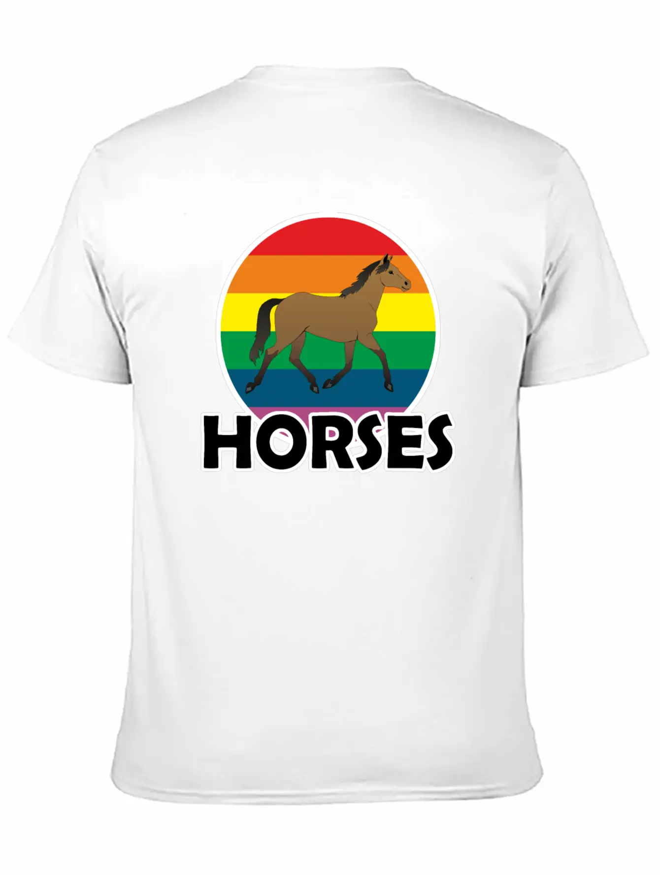 Horse Comfortable Minimalist Graphic Tee – Summer Style Essential