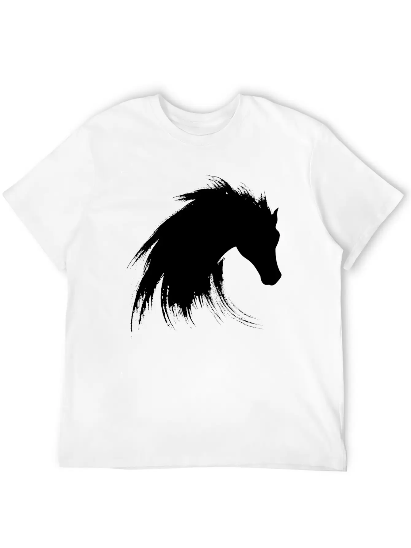 Horse Creative Design Unisex Short Sleeve Soft Cotton T-Shirt – Casual Everyday Wear