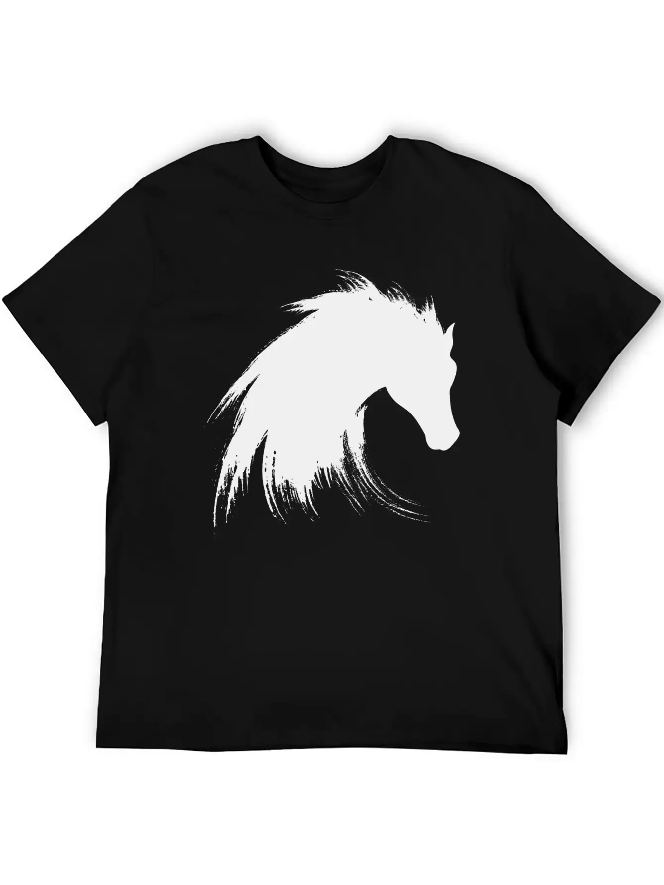 Horse Creative Design Unisex Short Sleeve Soft Cotton T-Shirt – Casual Everyday Wear