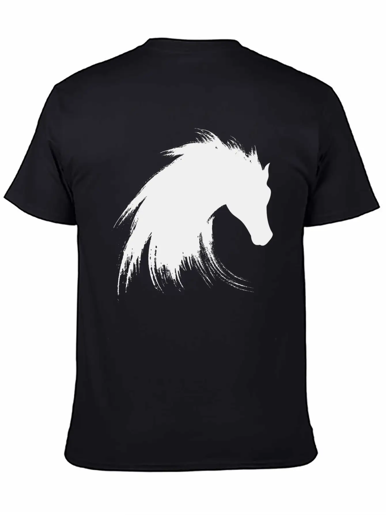Horse Creative Design Unisex Short Sleeve Soft Cotton T-Shirt – Casual Everyday Wear