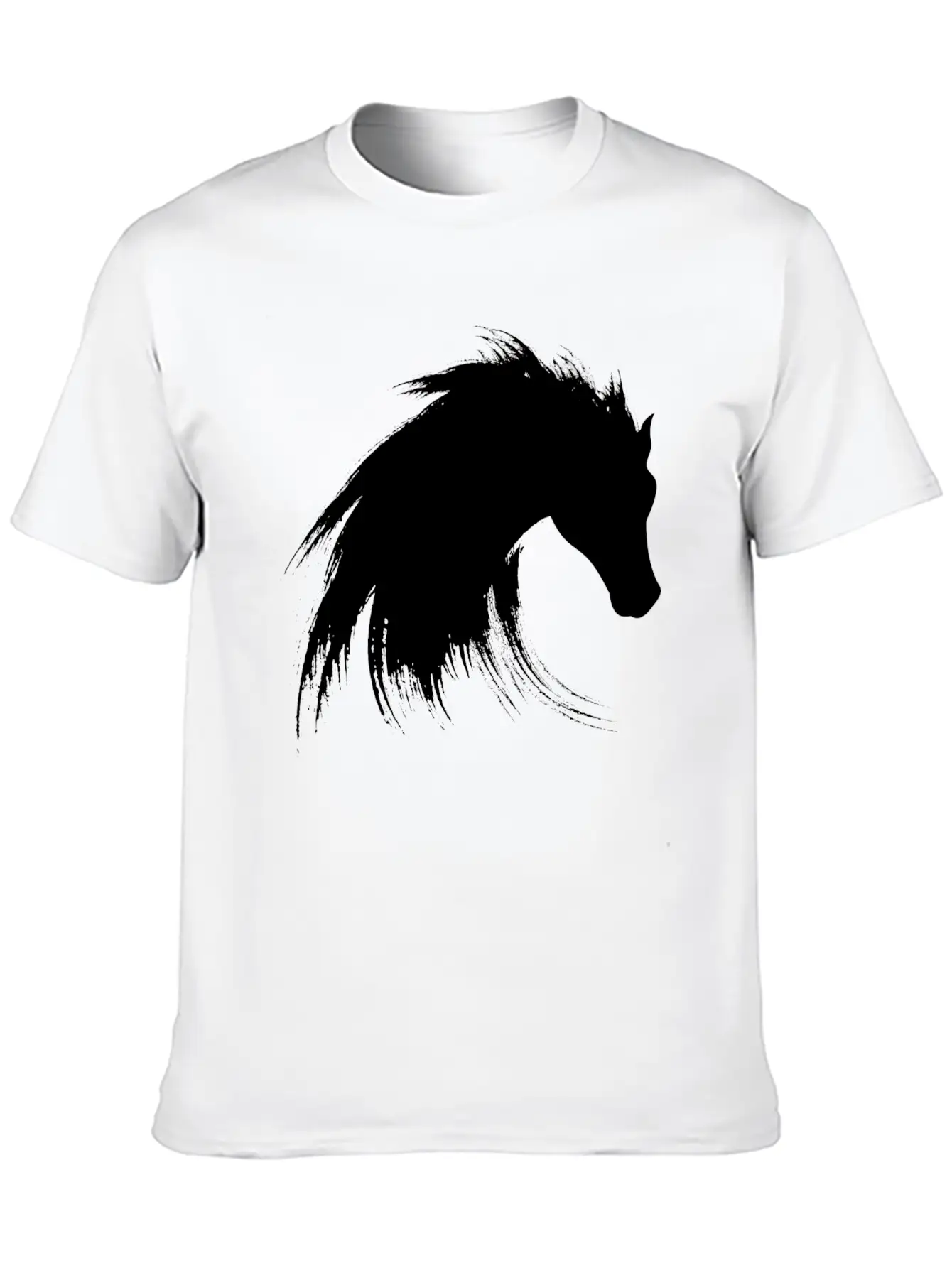 Horse Creative Design Unisex Short Sleeve Soft Cotton T-Shirt – Casual Everyday Wear
