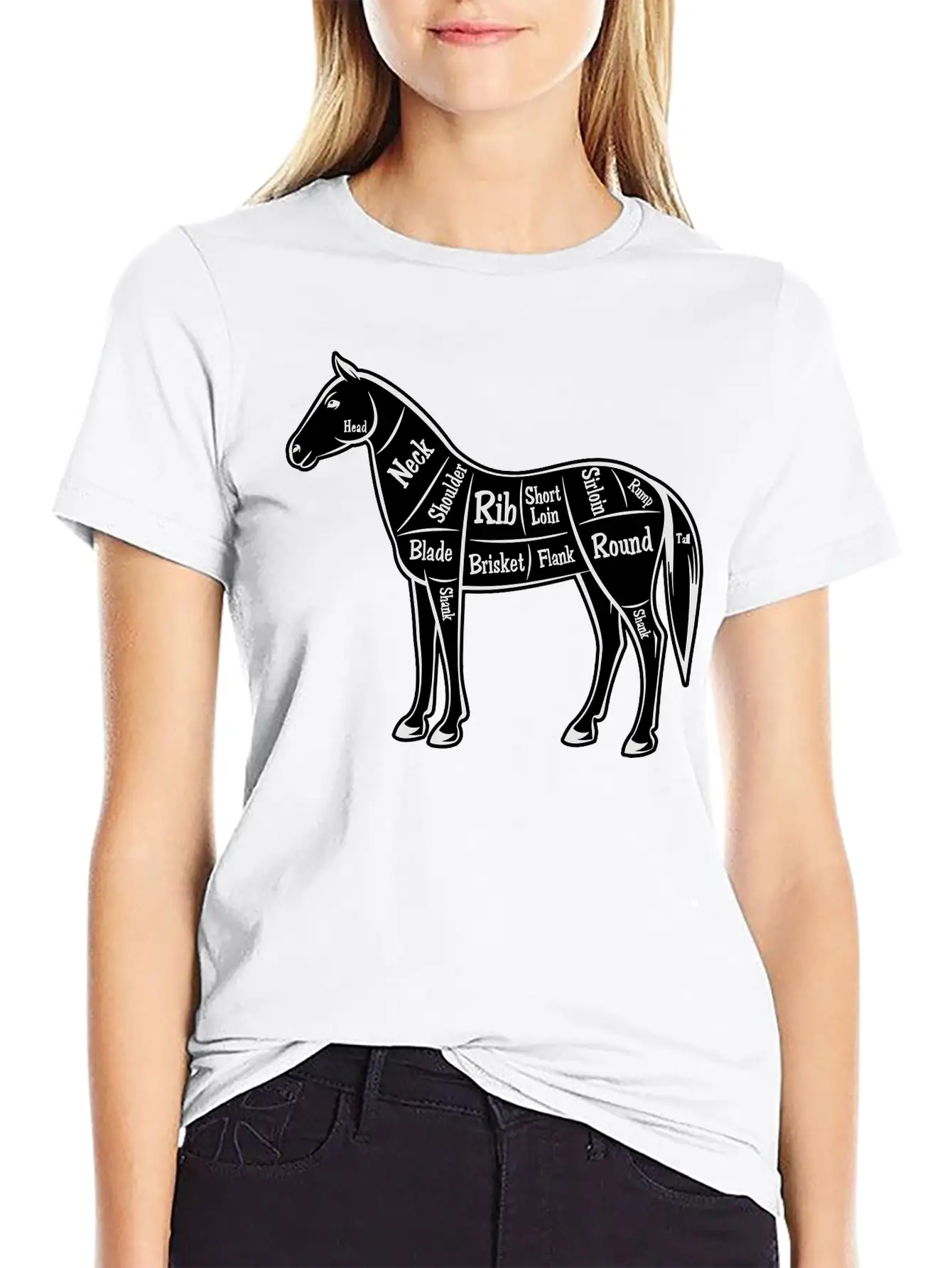 Horse Design Basic Graphic T-Shirt – Daily Comfort In Soft Cotton