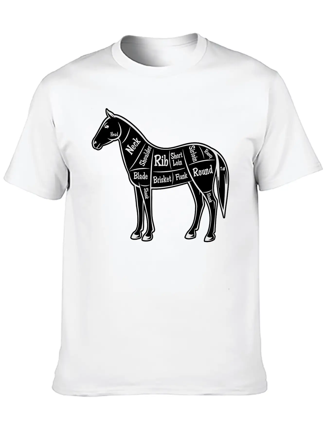 Horse Design Basic Graphic T-Shirt – Daily Comfort In Soft Cotton