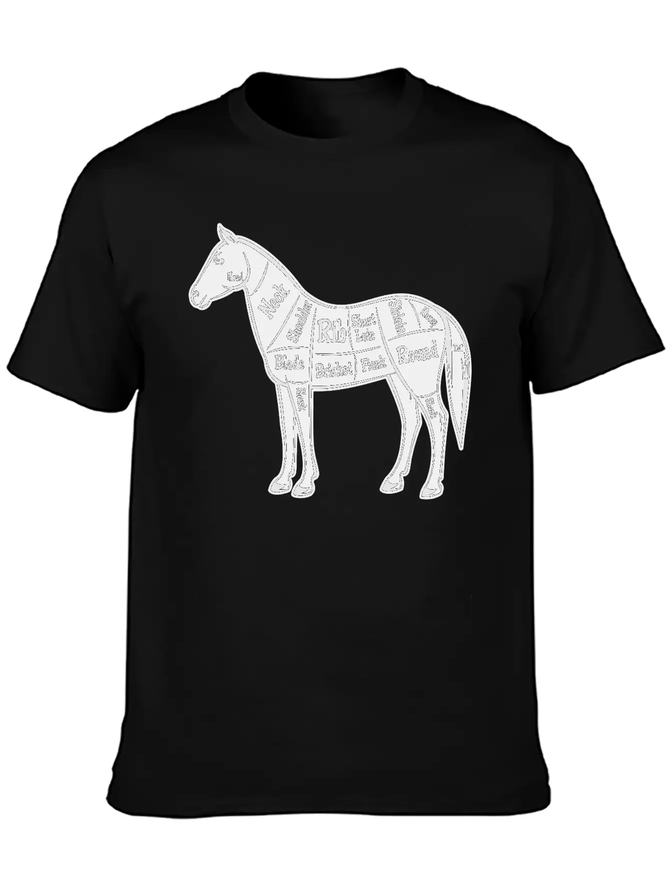 Horse Design Basic Graphic T-Shirt – Daily Comfort In Soft Cotton