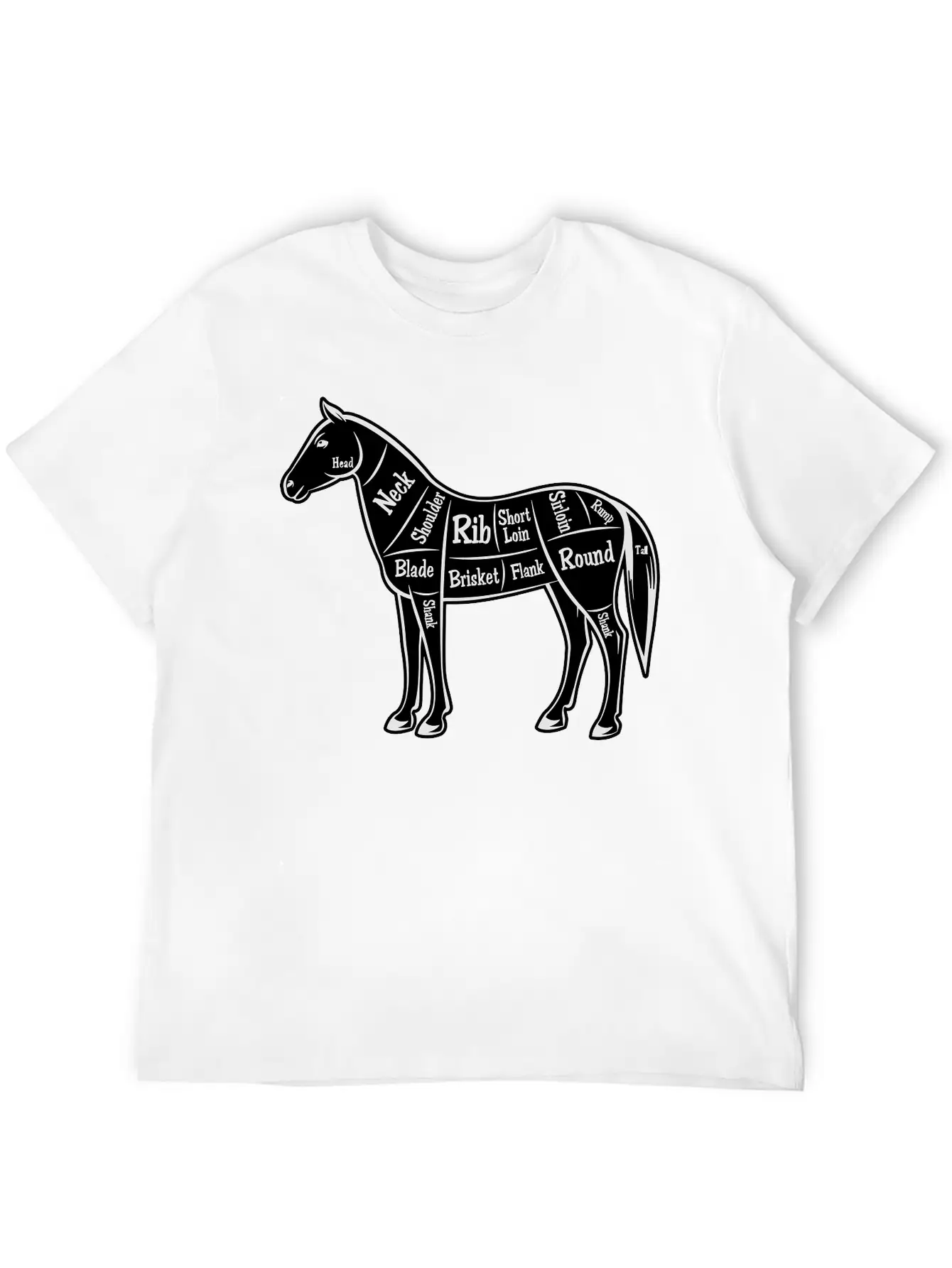 Horse Design Basic Graphic T-Shirt – Daily Comfort In Soft Cotton