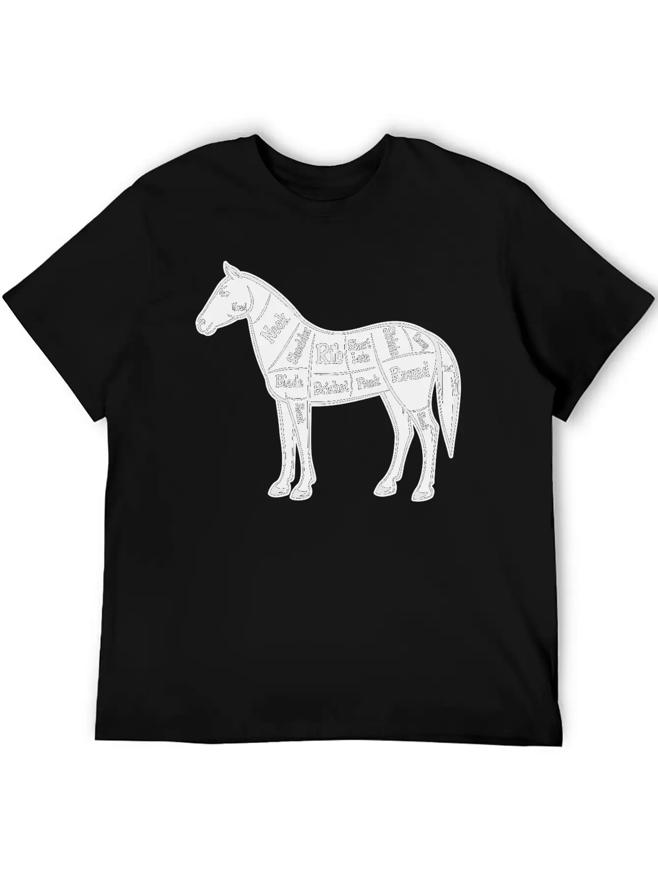 Horse Design Basic Graphic T-Shirt – Daily Comfort In Soft Cotton