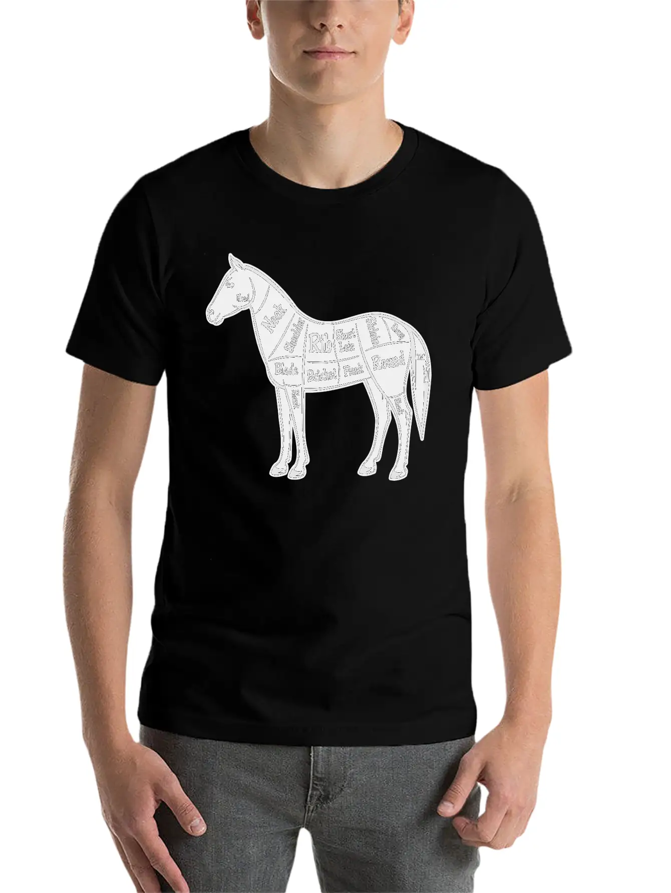 Horse Design Basic Graphic T-Shirt – Daily Comfort In Soft Cotton