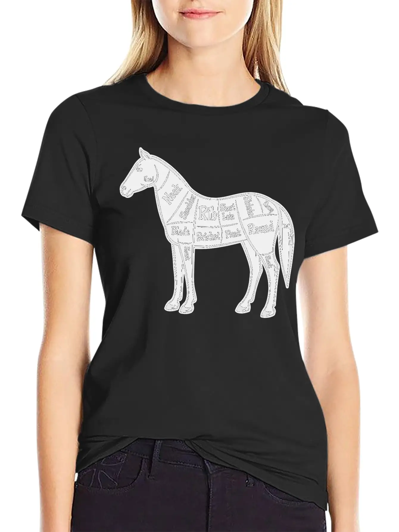 Horse Design Basic Graphic T-Shirt – Daily Comfort In Soft Cotton