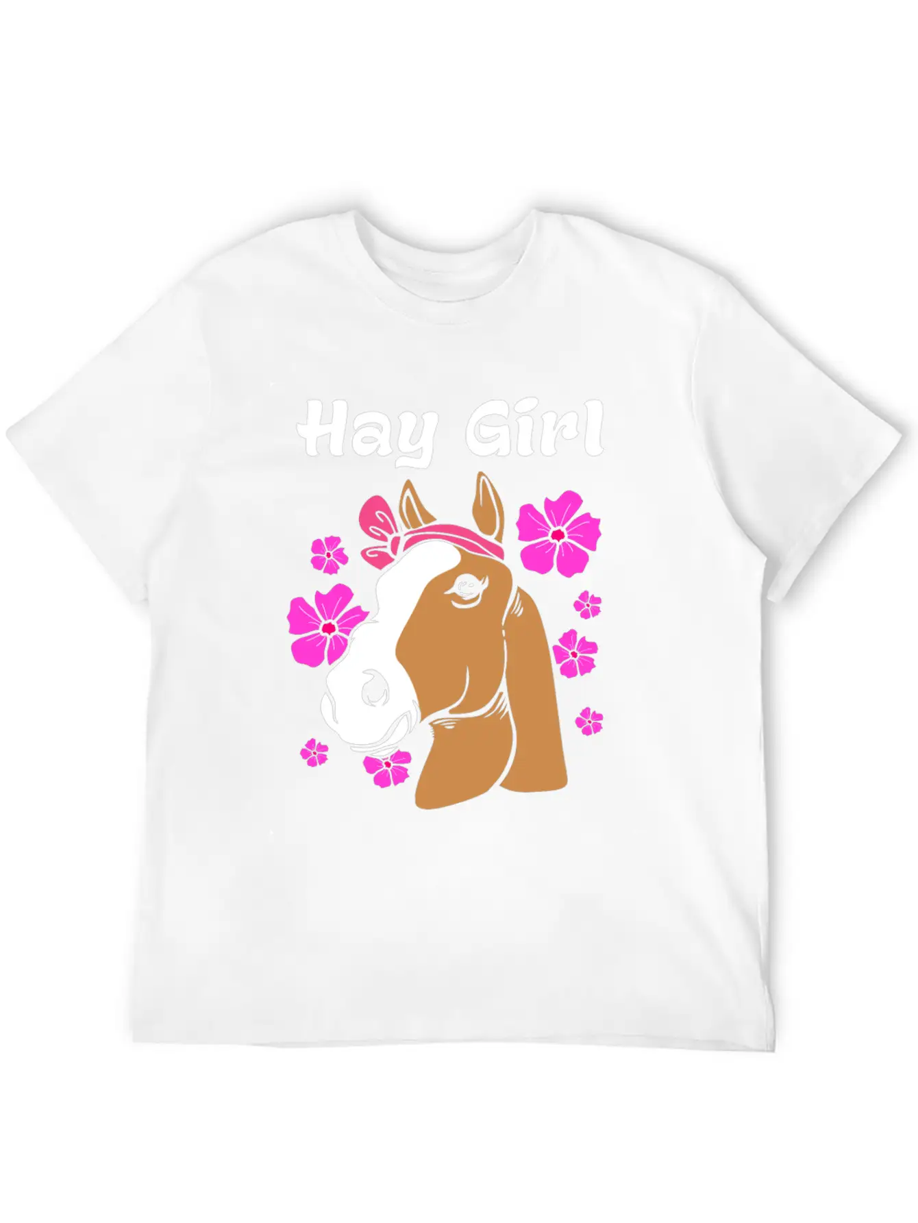 Horse Hay Girl Stylish Everyday T-Shirt – Unisex Basic Cotton Tee