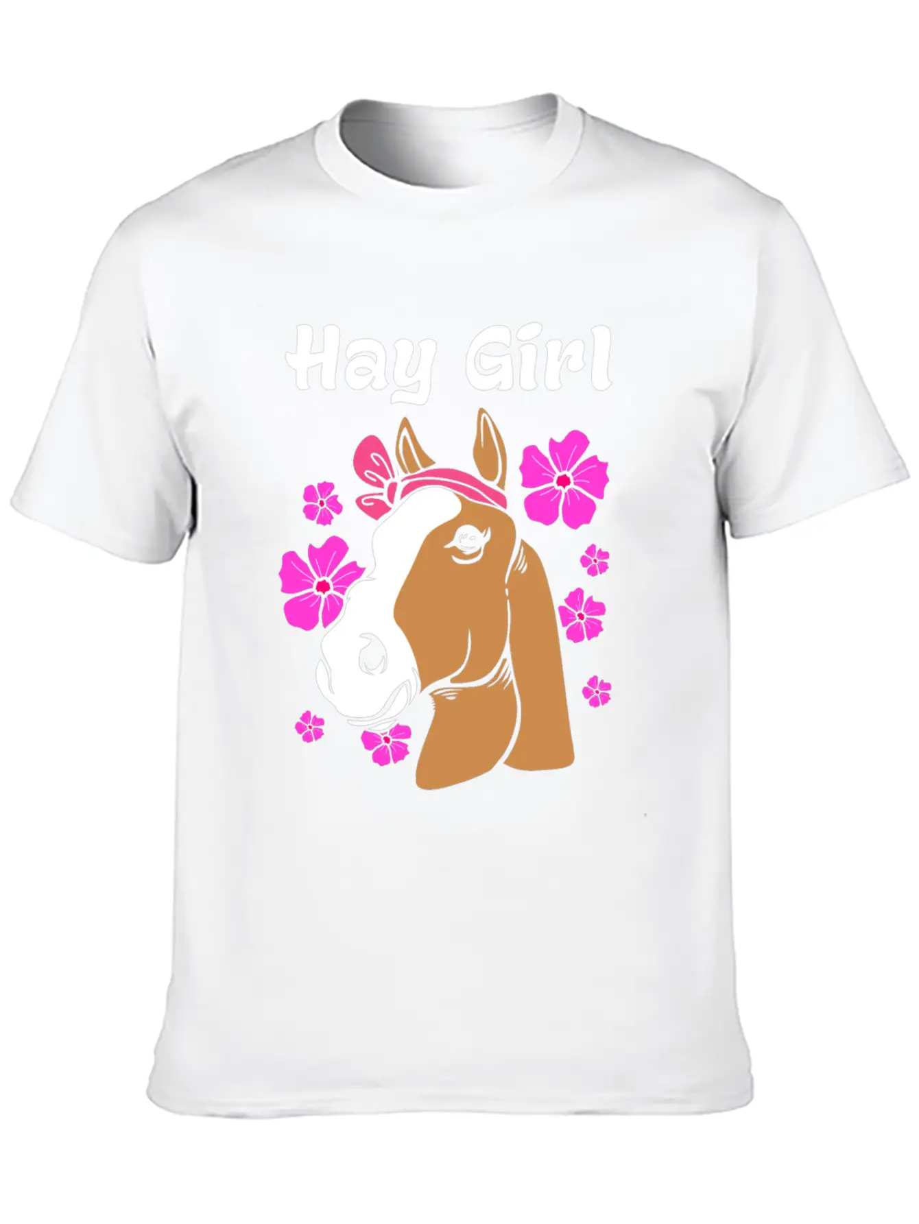 Horse Hay Girl Stylish Everyday T-Shirt – Unisex Basic Cotton Tee