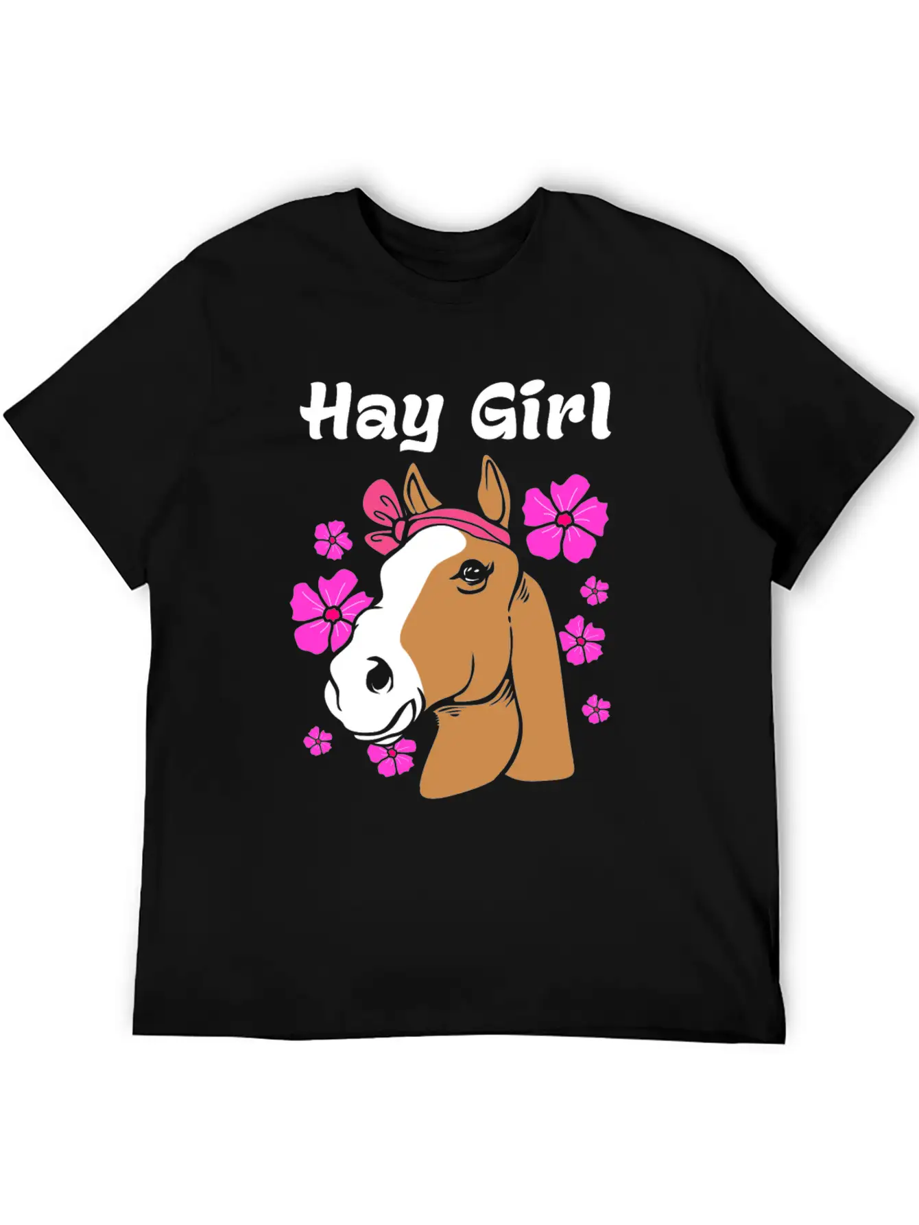 Horse Hay Girl Stylish Everyday T-Shirt – Unisex Basic Cotton Tee