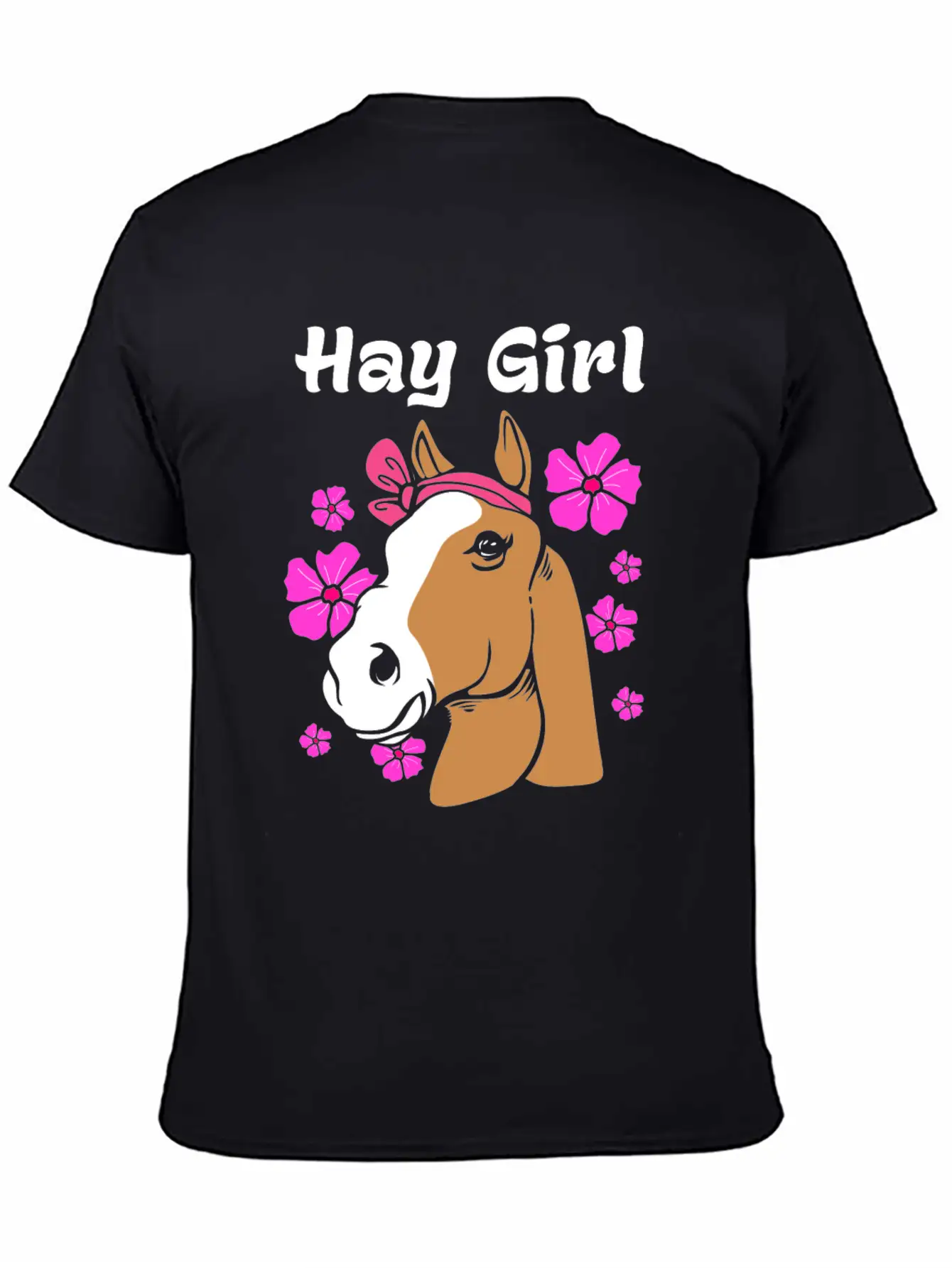 Horse Hay Girl Stylish Everyday T-Shirt – Unisex Basic Cotton Tee