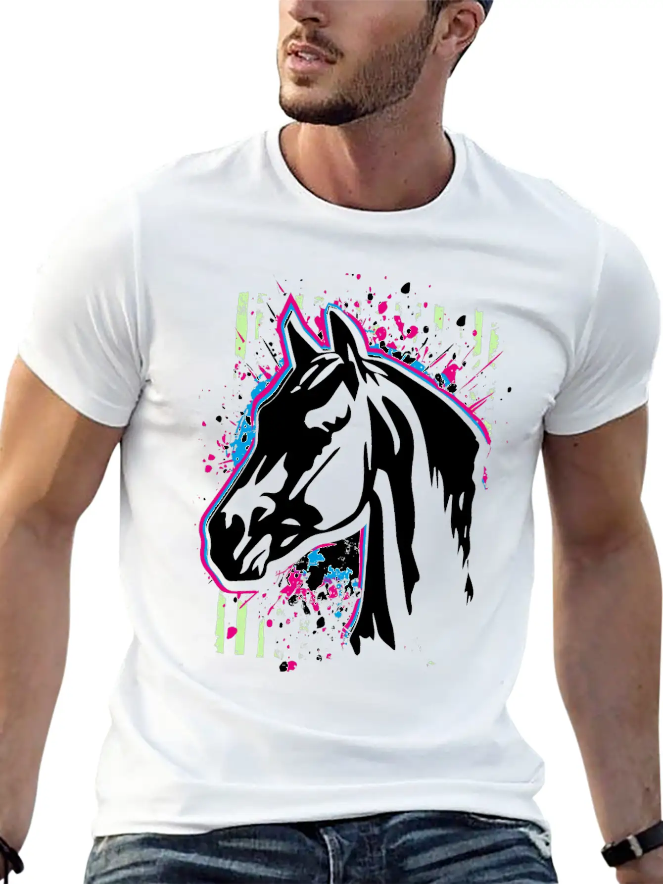 Horse Head | Horseriding | Horse Riding Unisex Casual T-Shirt – Clean Design For Daily Comfort