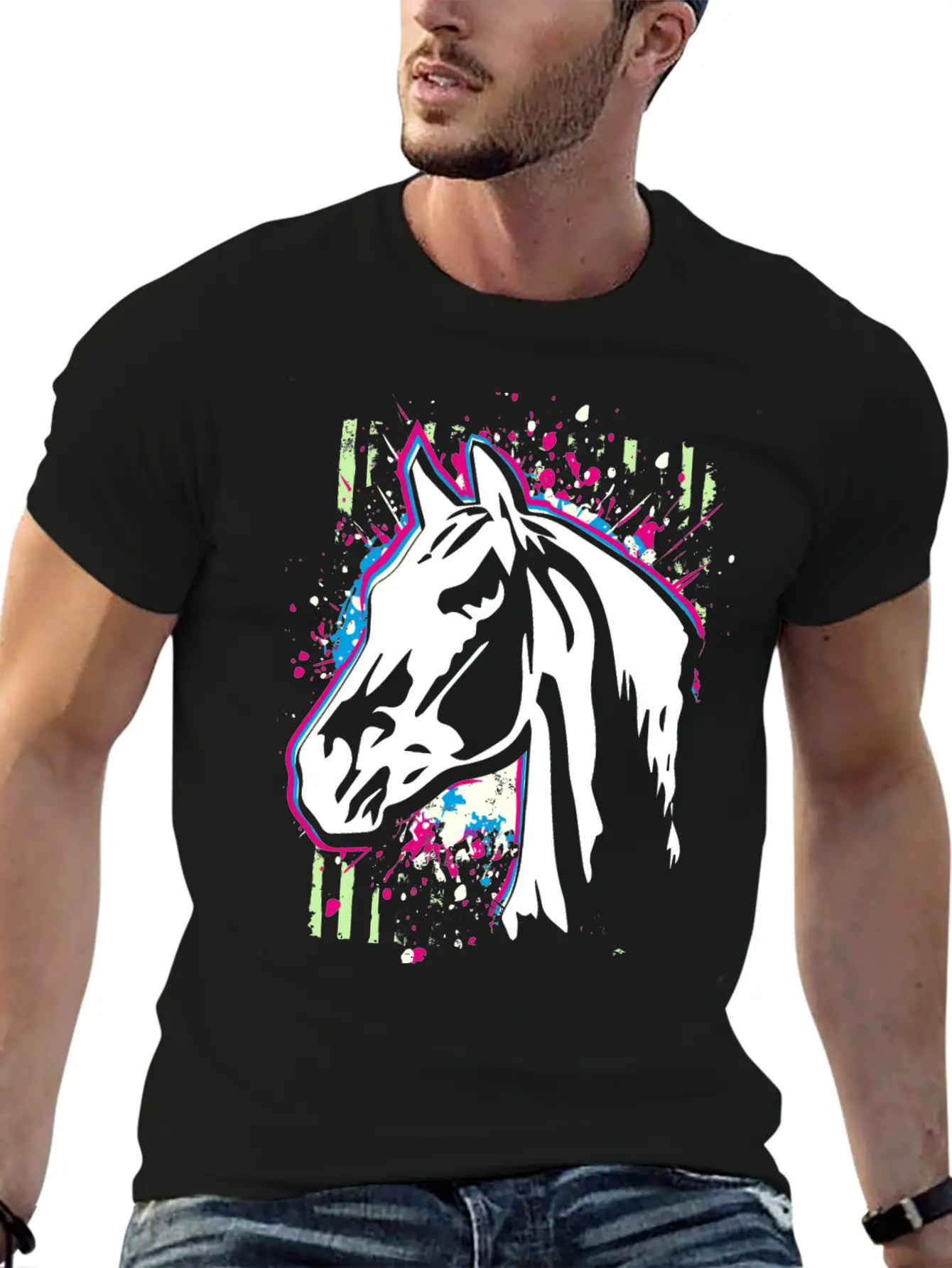 Horse Head | Horseriding | Horse Riding Unisex Casual T-Shirt – Clean Design For Daily Comfort