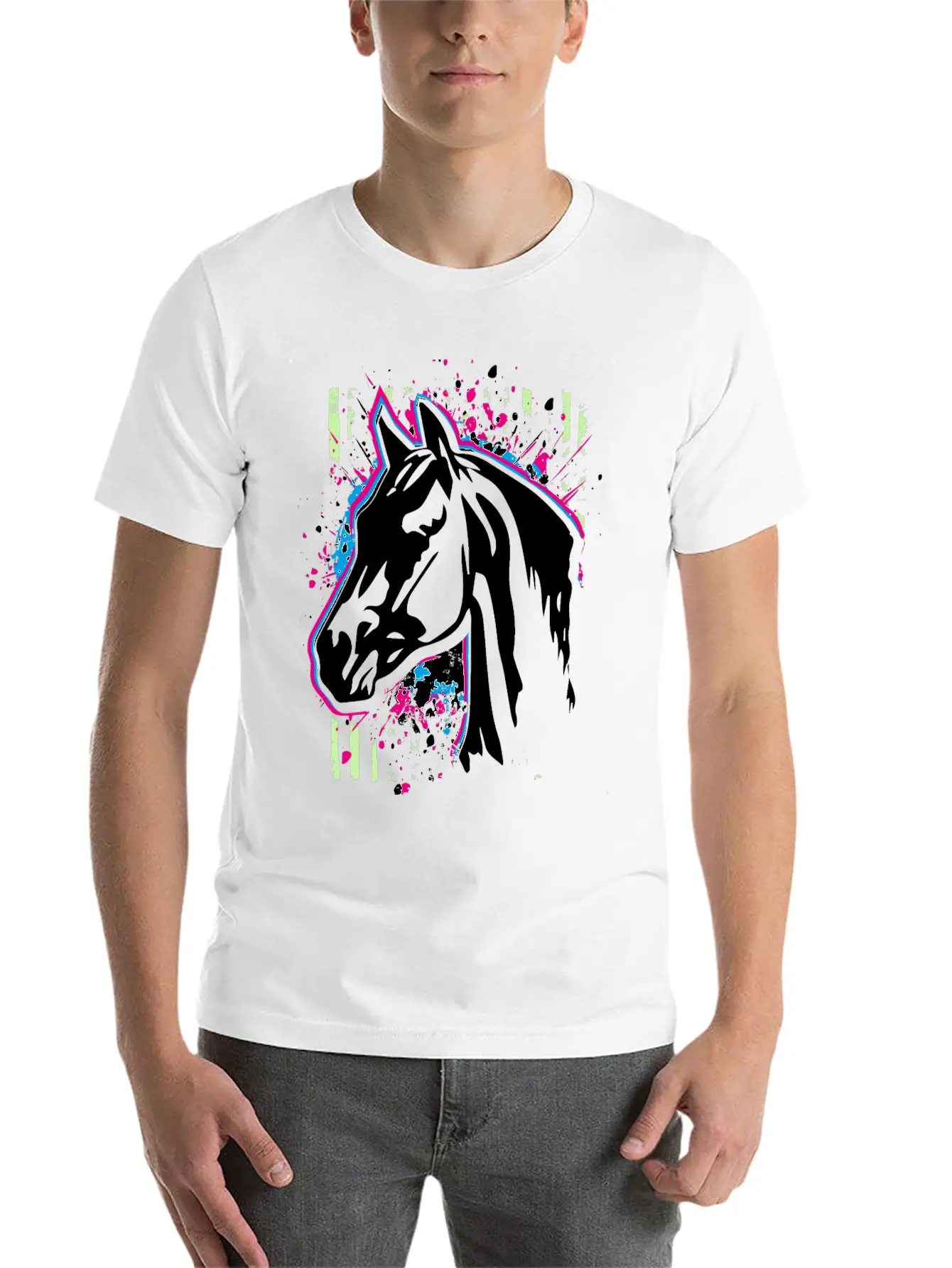 Horse Head | Horseriding | Horse Riding Unisex Casual T-Shirt – Clean Design For Daily Comfort