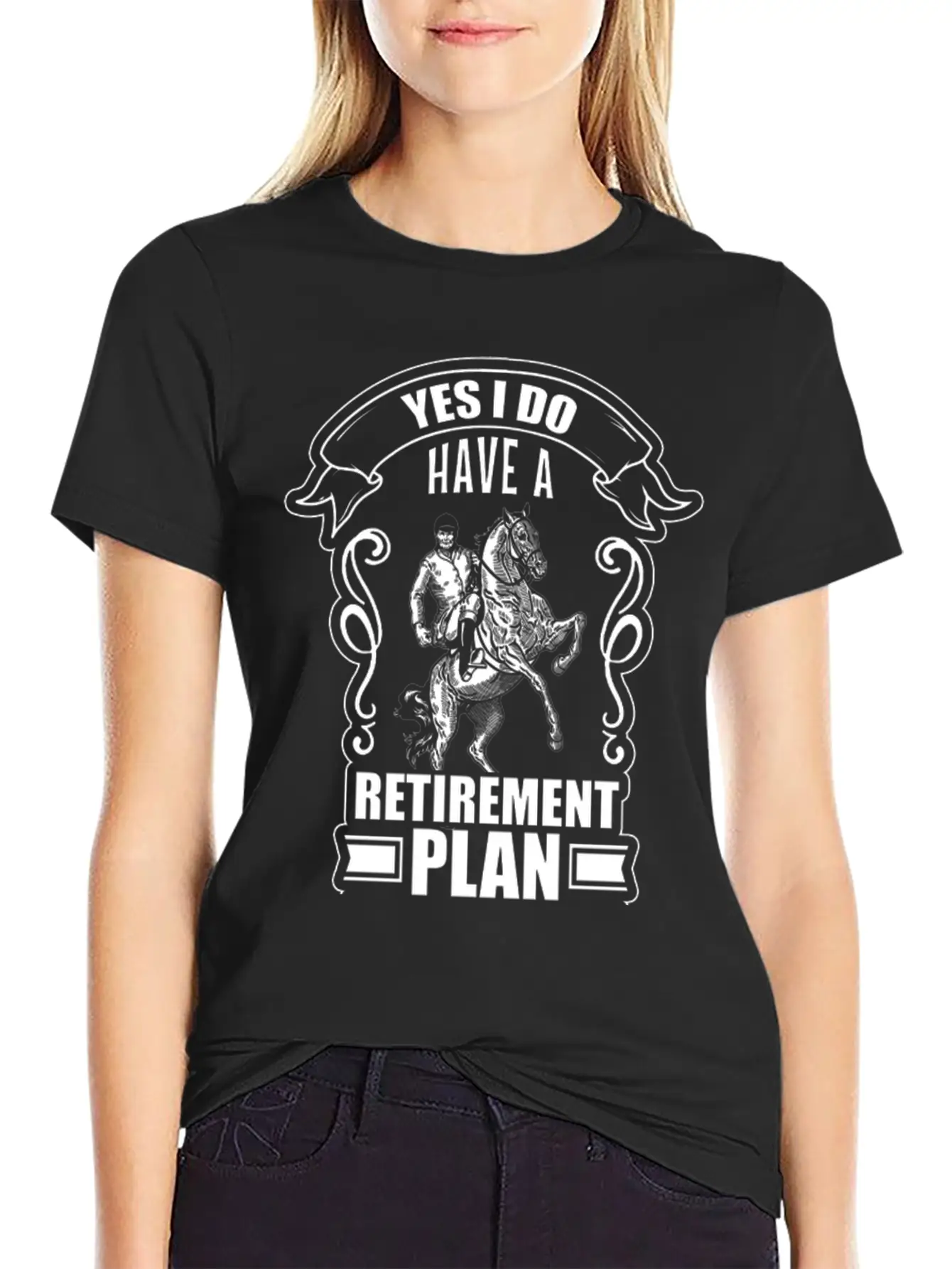 Horse Horse Girl Unisex Short Sleeve Soft Cotton T-Shirt – Casual Everyday Wear