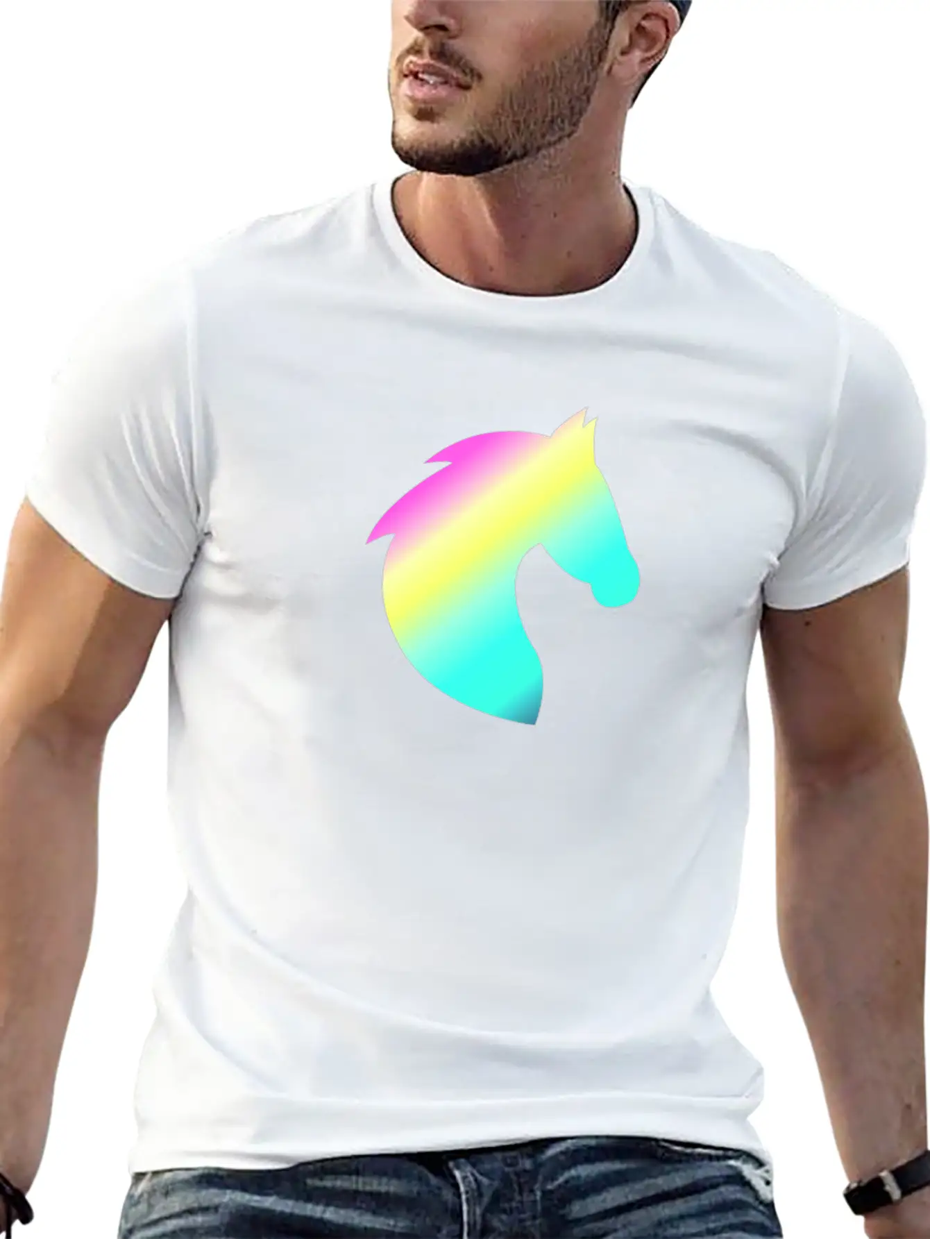 Horse, Horse Head, Horses, Riding, Riding Essential Unisex Summer Tee – Soft Cotton Casual Fit