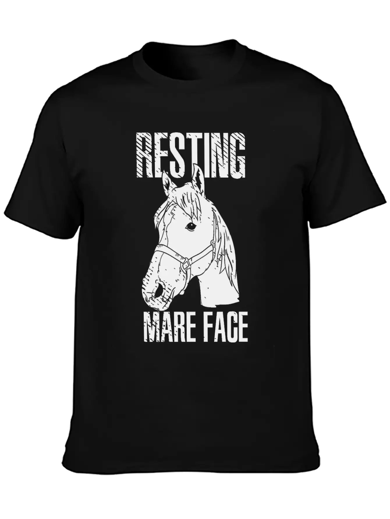 Horse Horses Ponies Riding Horse Equestrian Unisex Short Sleeve Soft Cotton T-Shirt – Casual Everyday Wear
