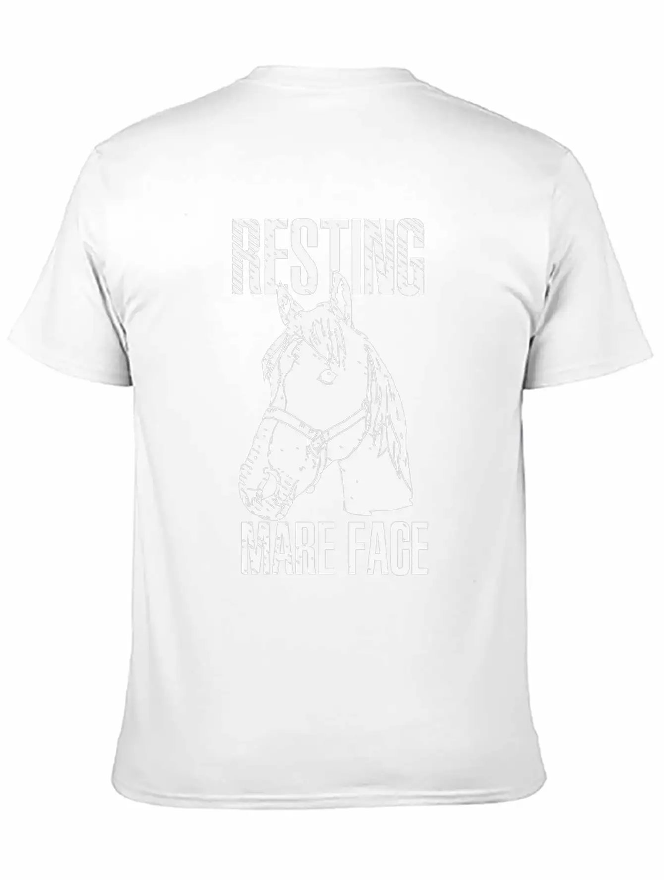 Horse Horses Ponies Riding Horse Equestrian Unisex Short Sleeve Soft Cotton T-Shirt – Casual Everyday Wear