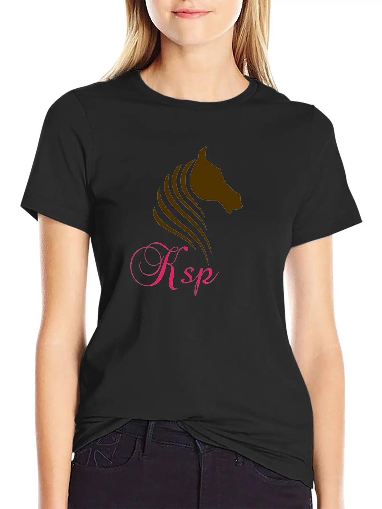 Horse Log Unisex Casual T-Shirt – Clean Design For Daily Comfort