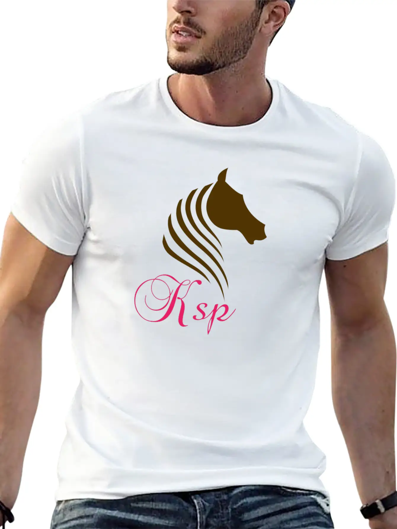 Horse Log Unisex Casual T-Shirt – Clean Design For Daily Comfort