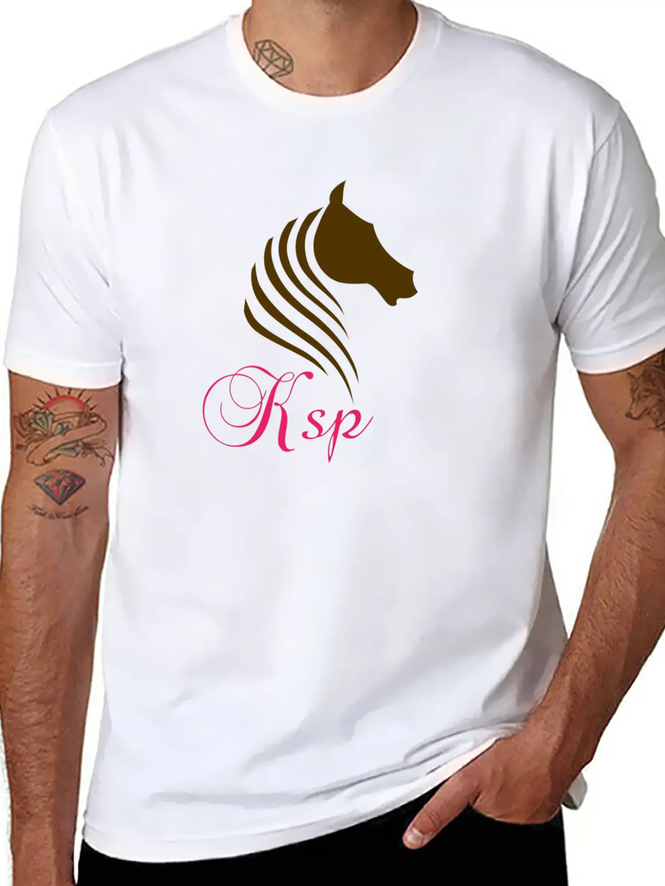 Horse Log Unisex Casual T-Shirt – Clean Design For Daily Comfort