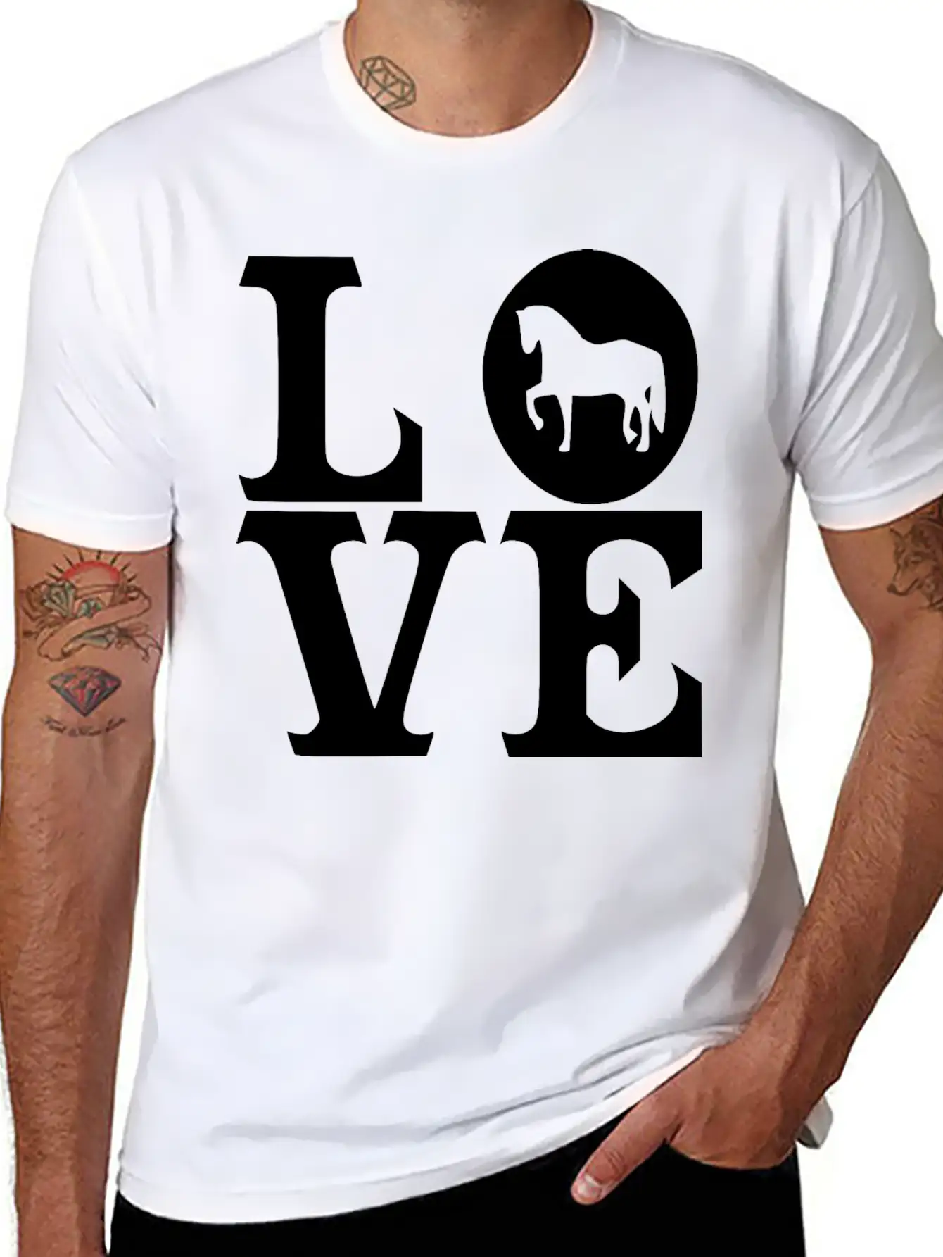 Horse Love 2 Timeless Short Sleeve Tee – Comfy And Minimalist Design