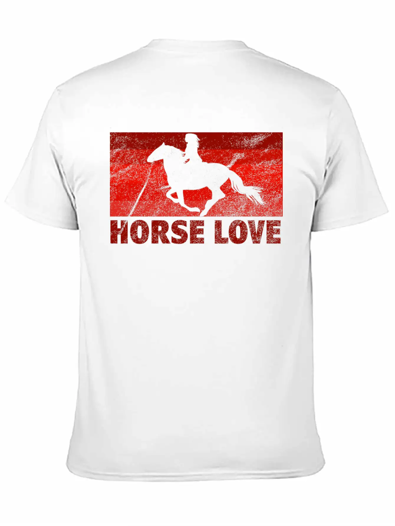 Horse Love Unisex Short Sleeve Soft Cotton T-Shirt – Casual Everyday Wear