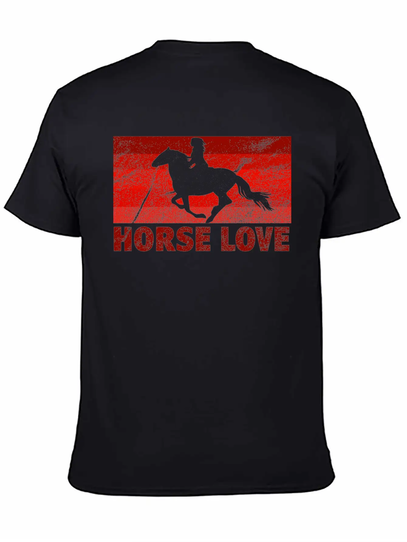 Horse Love Unisex Short Sleeve Soft Cotton T-Shirt – Casual Everyday Wear