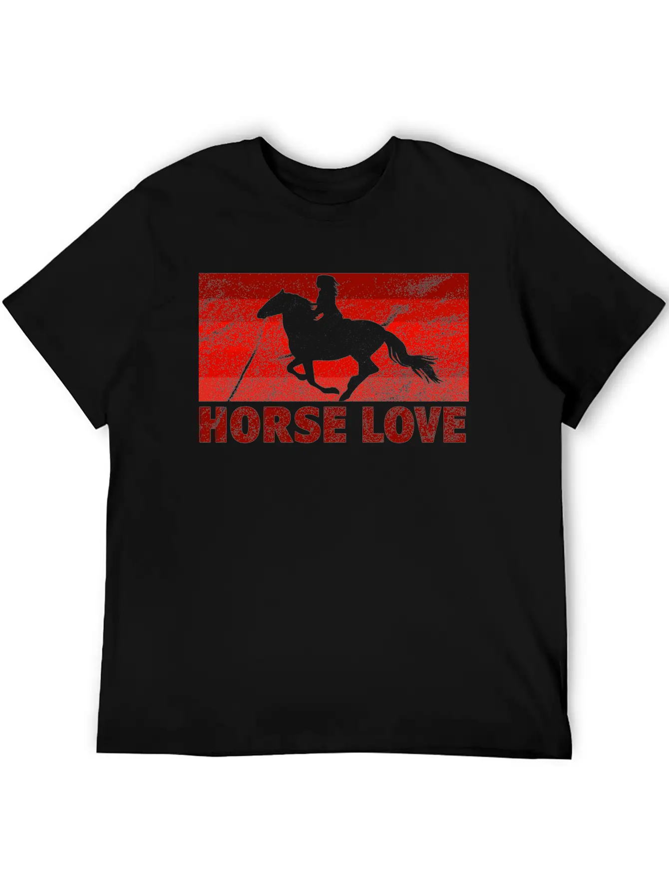 Horse Love Unisex Short Sleeve Soft Cotton T-Shirt – Casual Everyday Wear
