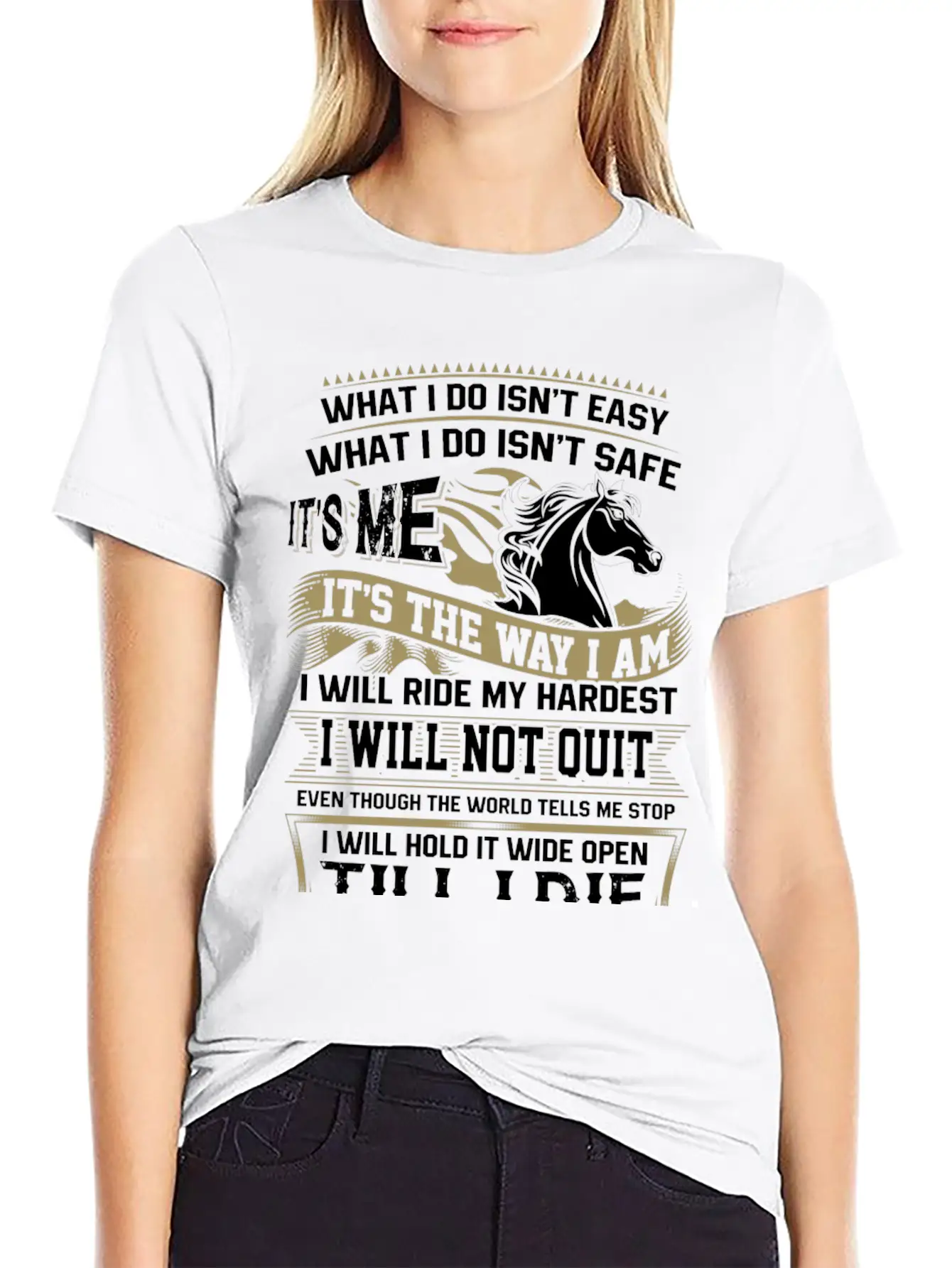 Horse Lover - It Is In My Heartbeat Comfortable Minimalist Graphic Tee – Summer Style Essential