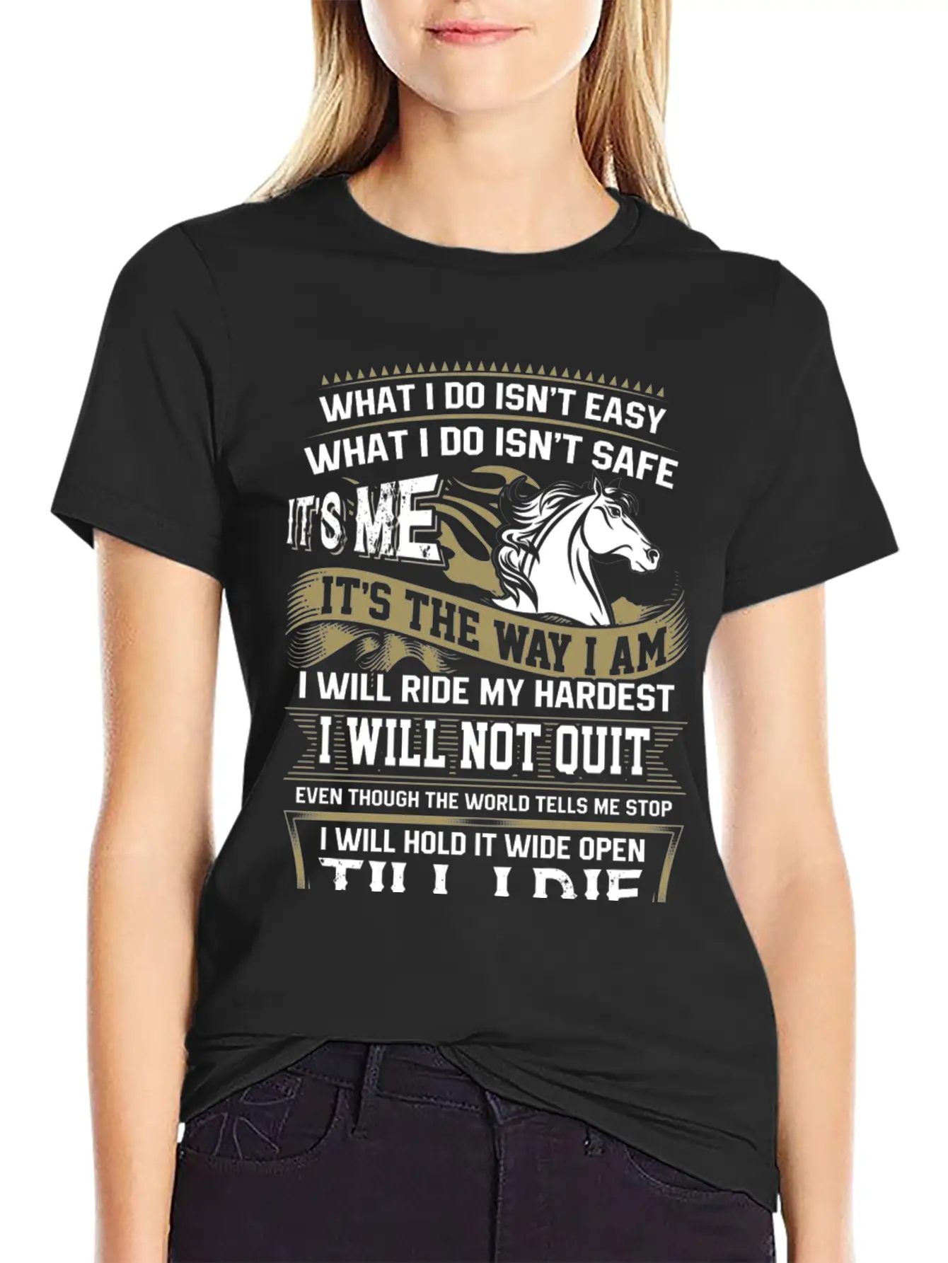 Horse Lover - It Is In My Heartbeat Comfortable Minimalist Graphic Tee – Summer Style Essential