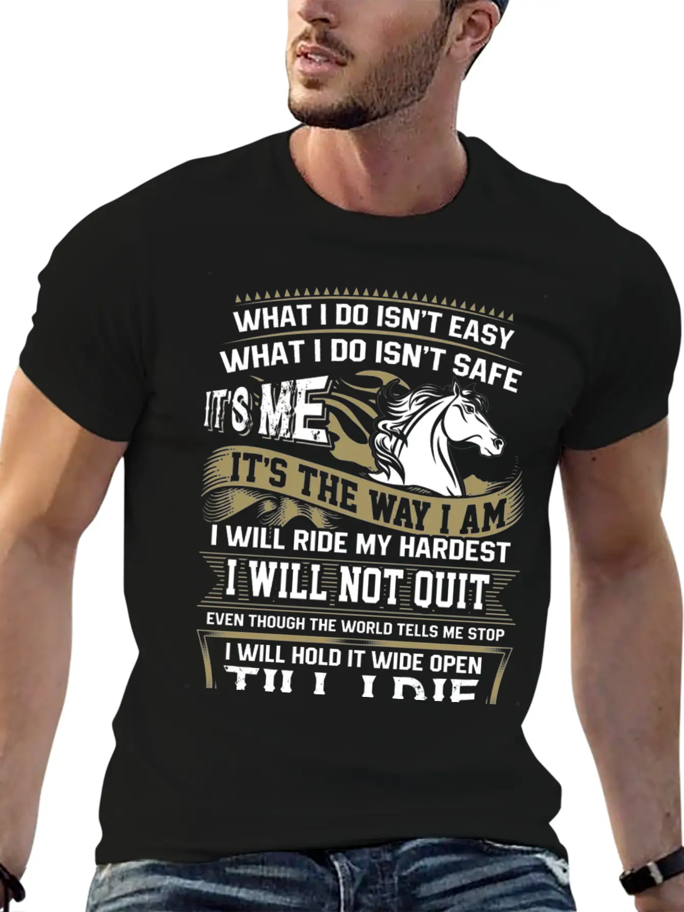 Horse Lover - It Is In My Heartbeat Comfortable Minimalist Graphic Tee – Summer Style Essential