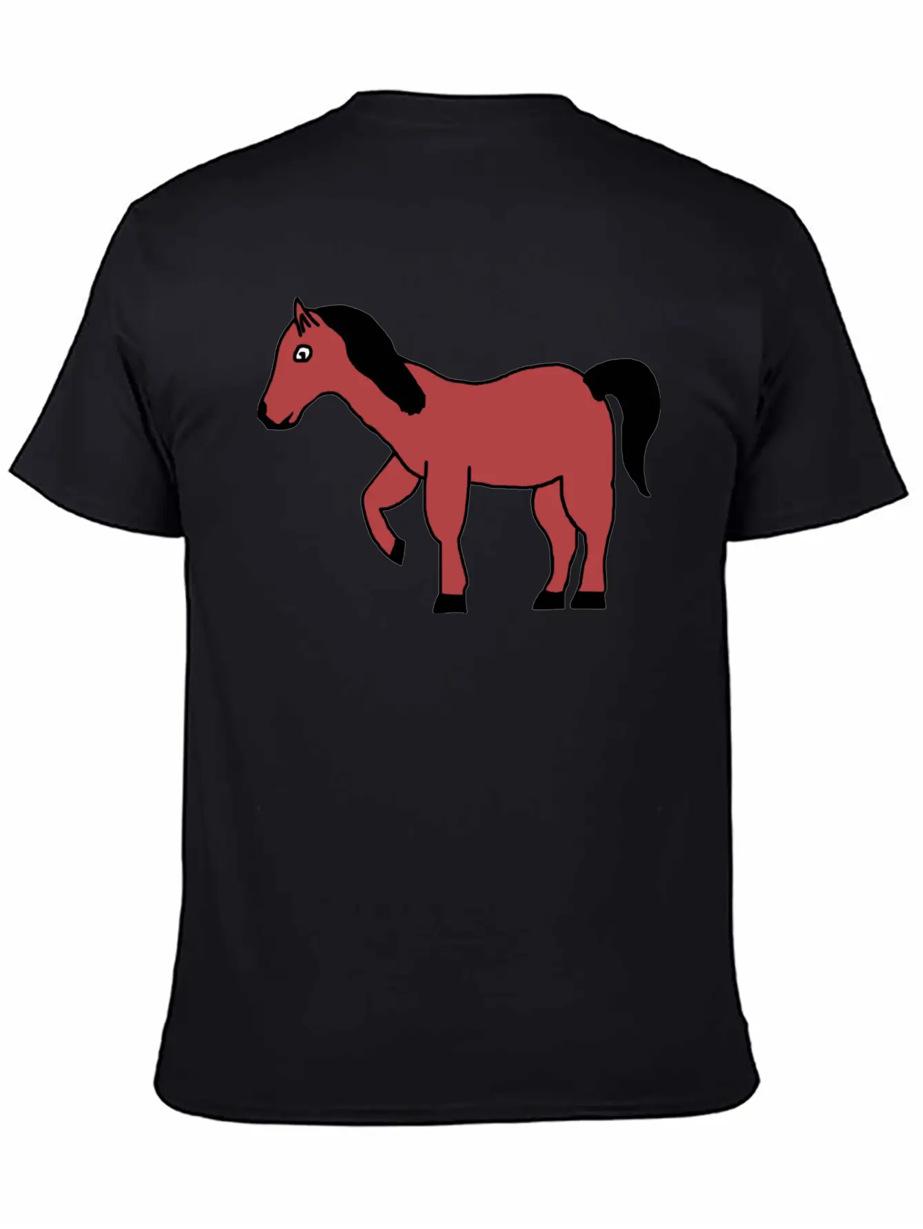 Horse Pony Animal Unisex Short Sleeve Soft Cotton T-Shirt – Casual Everyday Wear