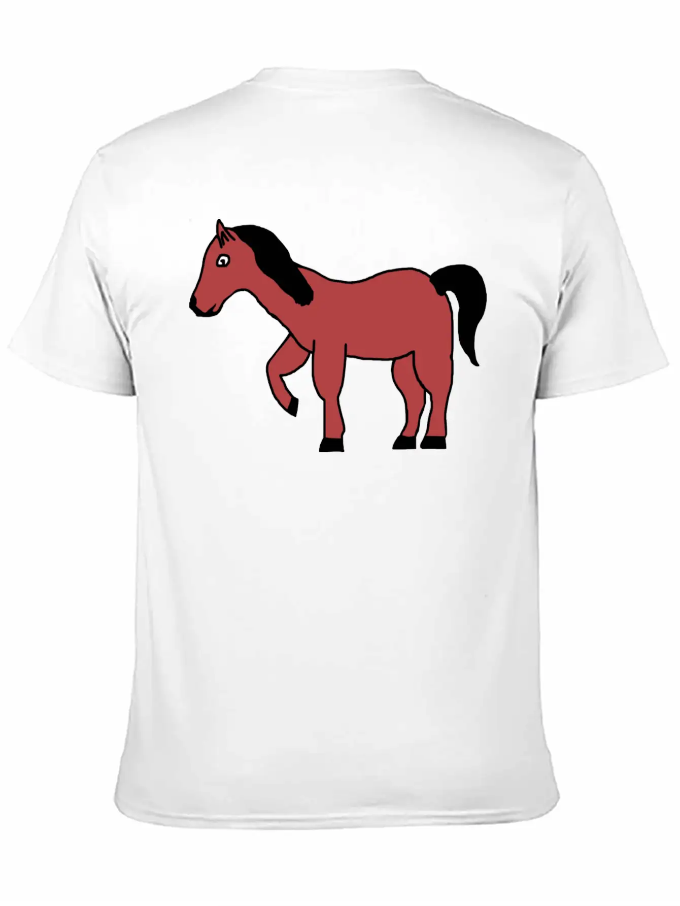 Horse Pony Animal Unisex Short Sleeve Soft Cotton T-Shirt – Casual Everyday Wear