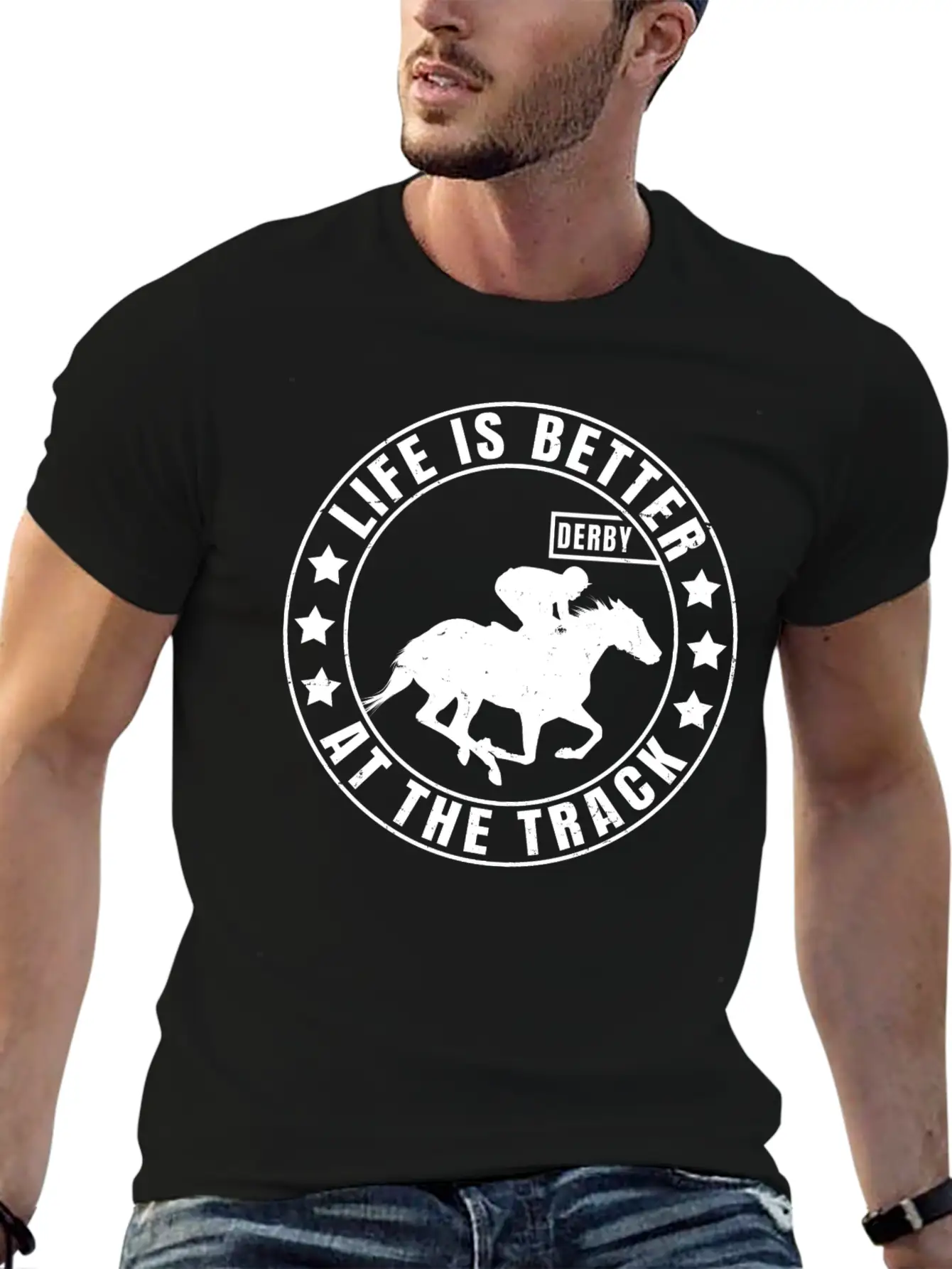 Horse Racing | Horse Race Derby Gift For Jockey Stylish Everyday T-Shirt – Unisex Basic Cotton Tee