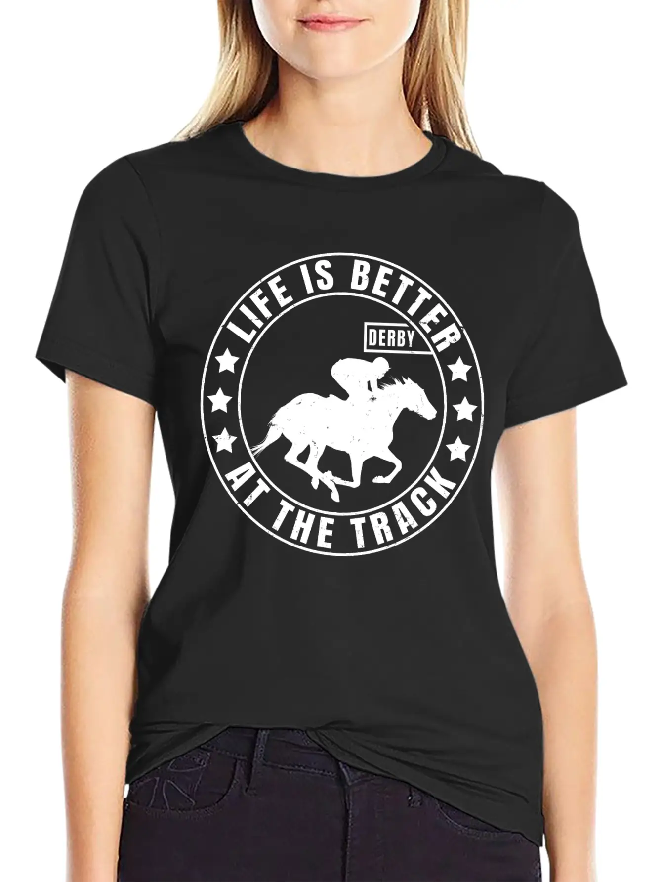 Horse Racing | Horse Race Derby Gift For Jockey Stylish Everyday T-Shirt – Unisex Basic Cotton Tee