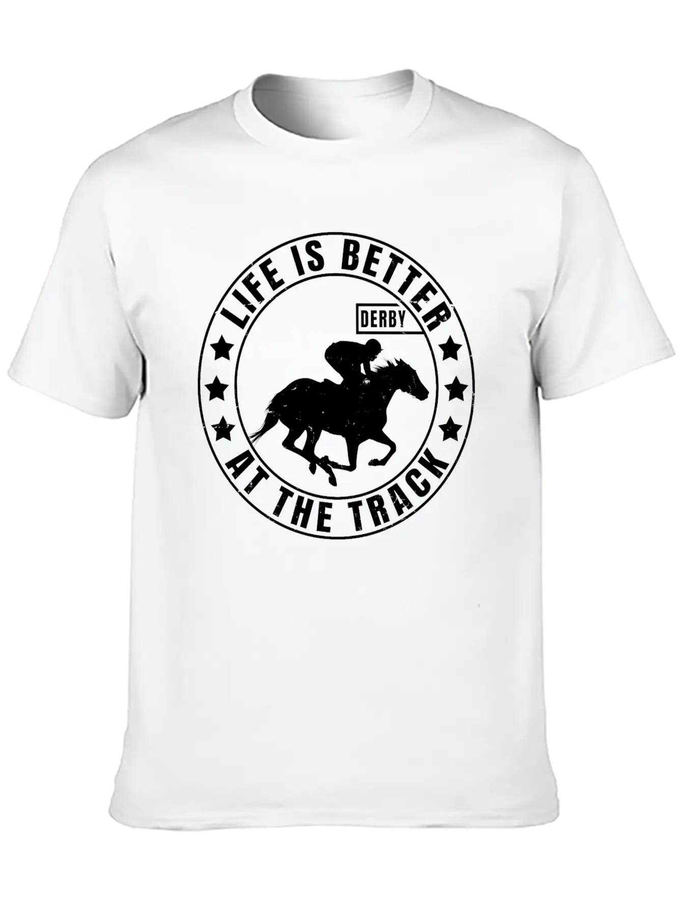Horse Racing | Horse Race Derby Gift For Jockey Stylish Everyday T-Shirt – Unisex Basic Cotton Tee