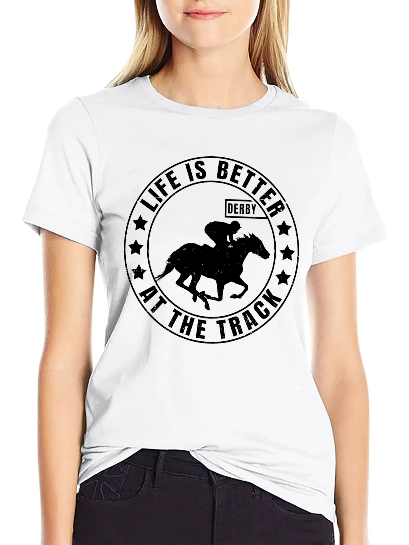 Horse Racing | Horse Race Derby Gift For Jockey Stylish Everyday T-Shirt – Unisex Basic Cotton Tee